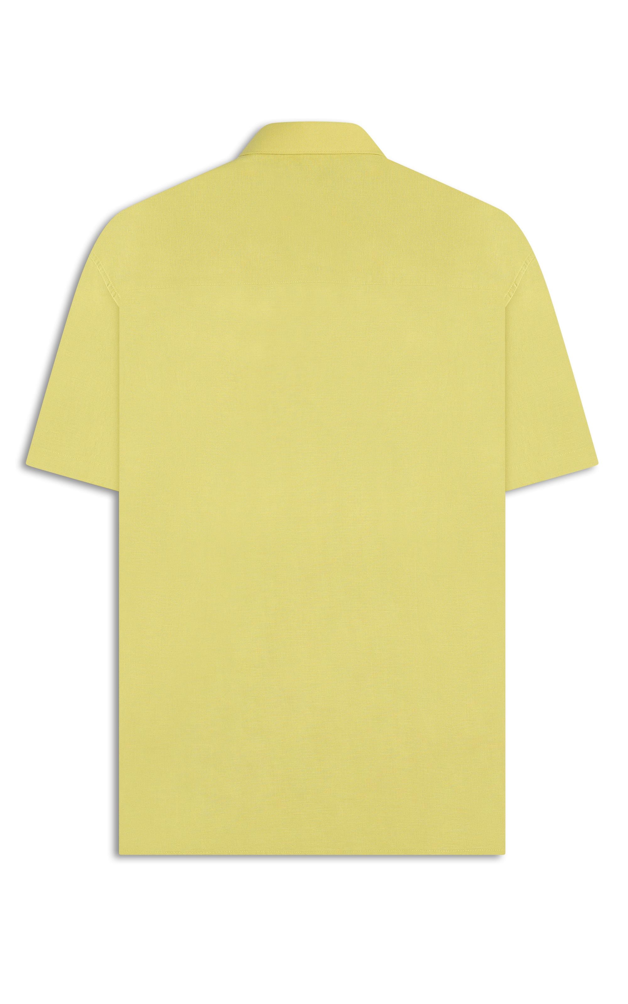 Camisa Linho Unicollor Surf Irish Lemom
