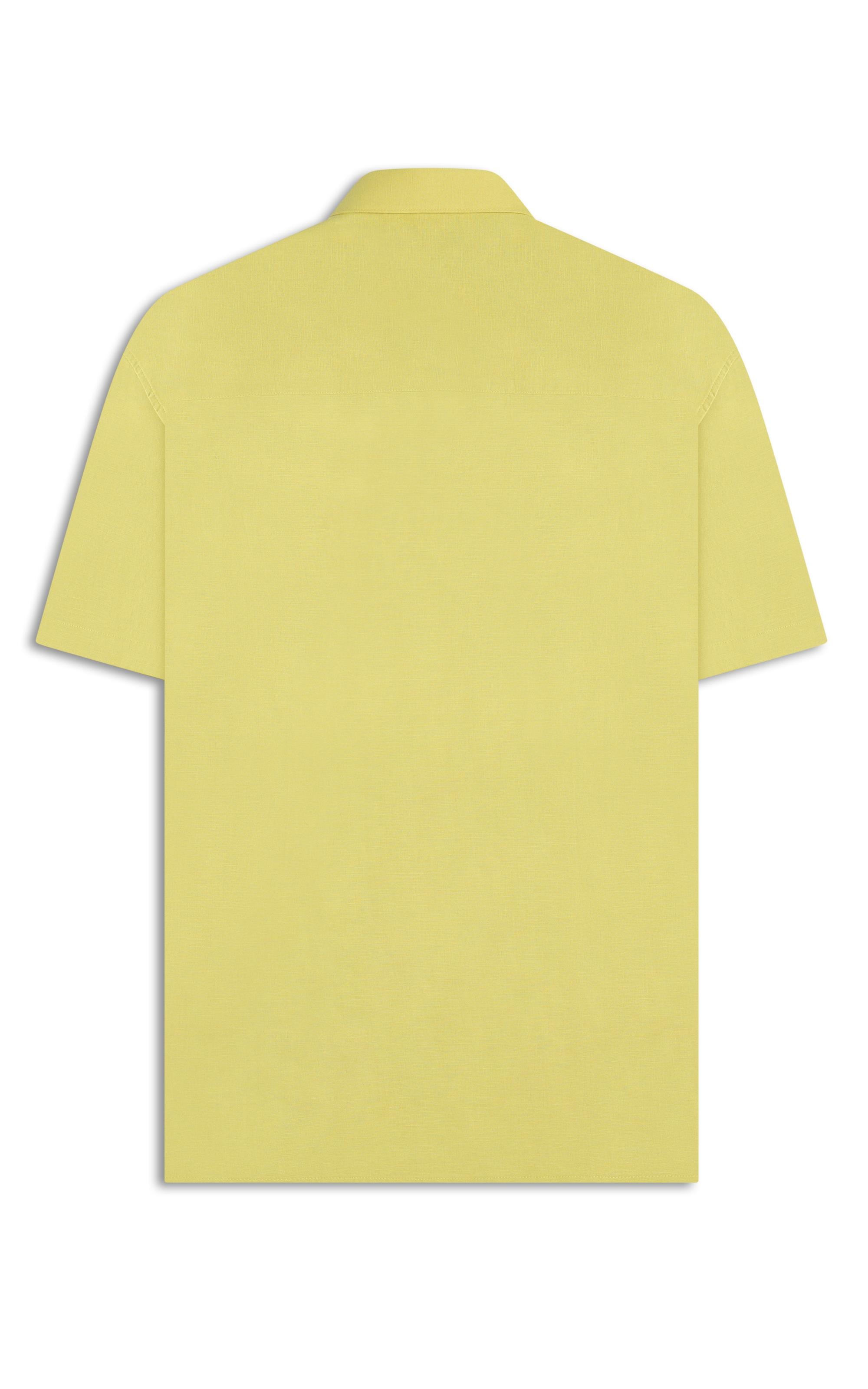 Camisa Linho Unicollor Surf Irish Lemom