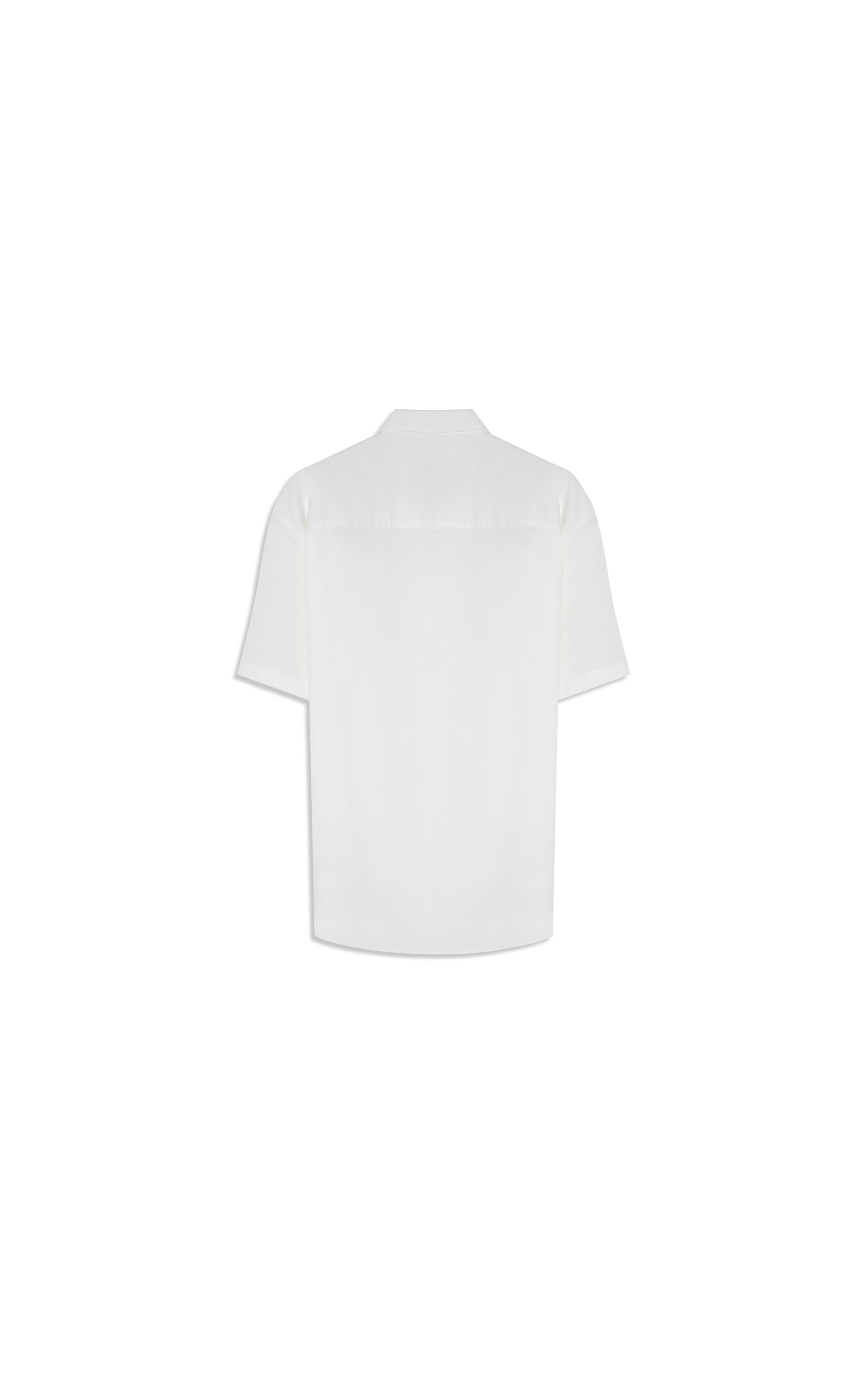 Camisa Linho Unicollor Surf Irish White