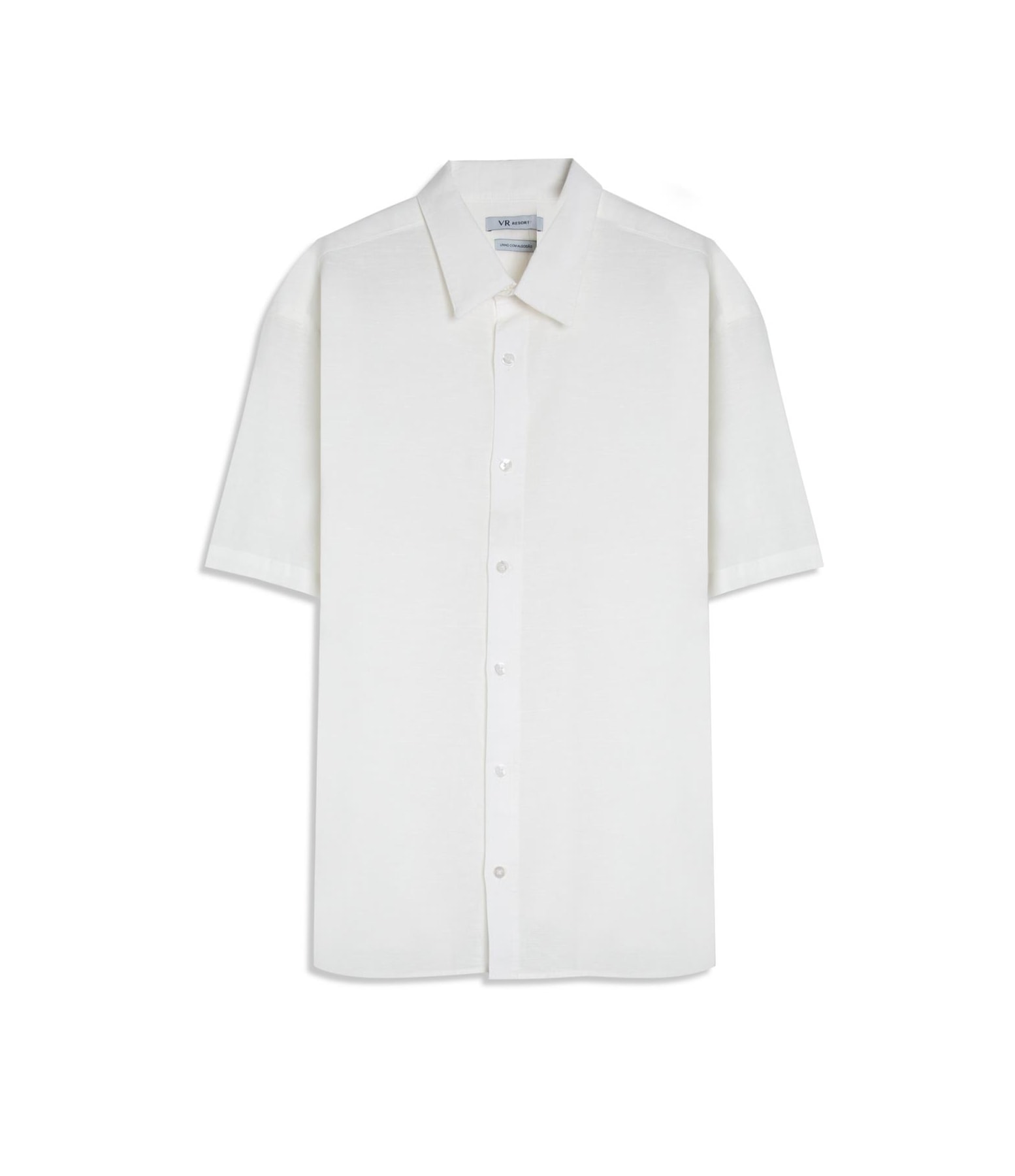 Camisa Linho Unicollor Surf Irish White