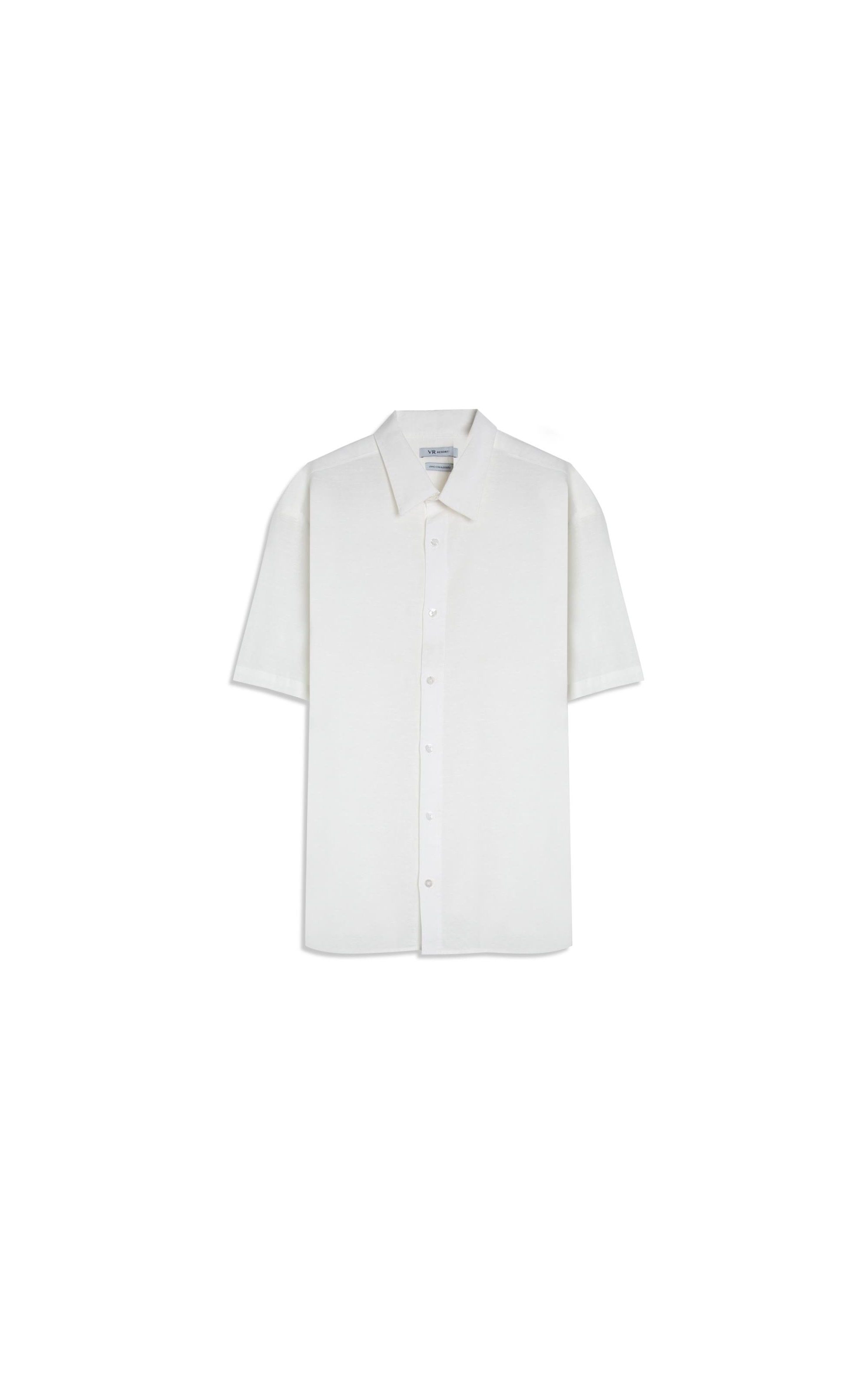Camisa Linho Unicollor Surf Irish White