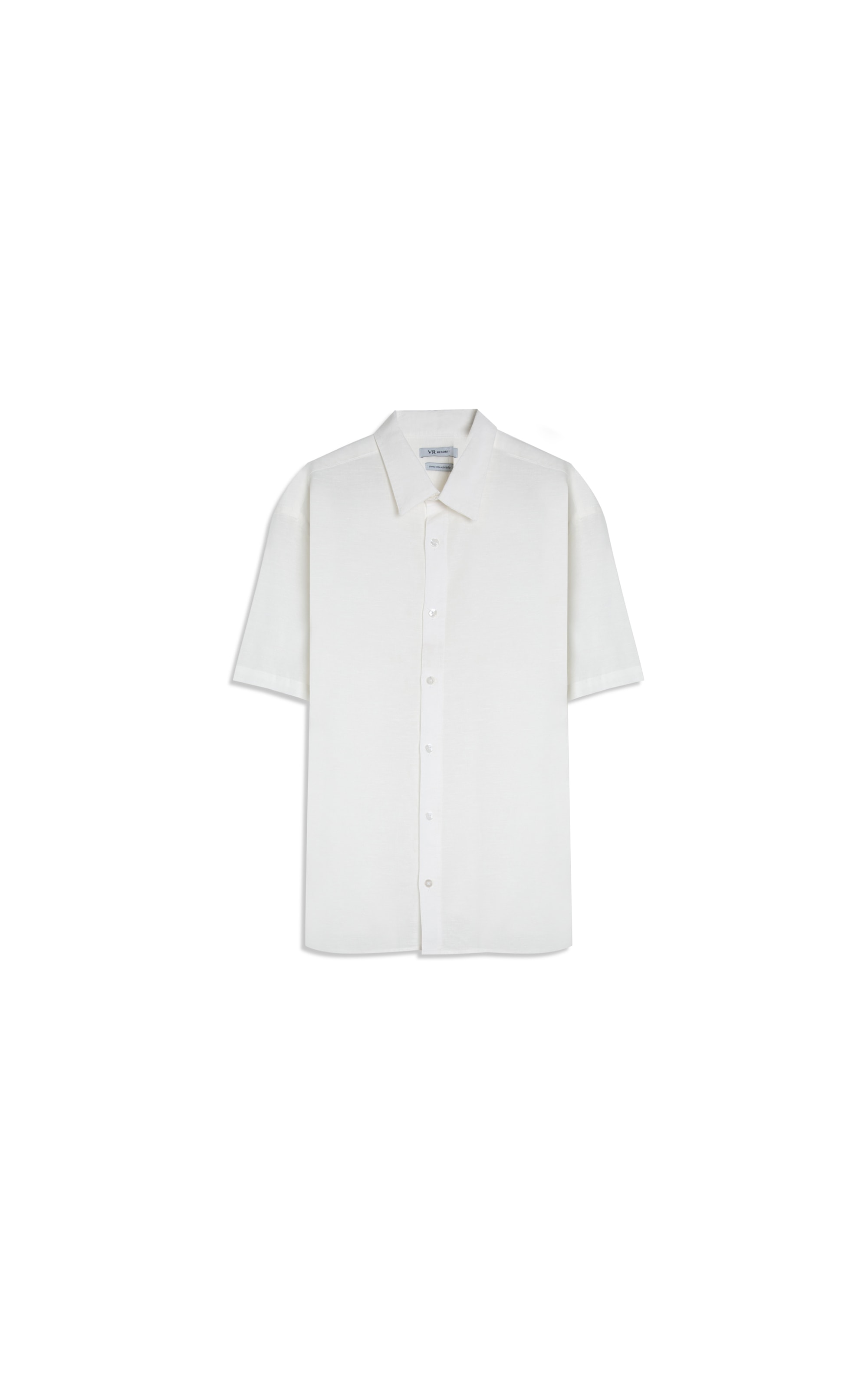 Camisa Linho Unicollor Surf Irish White