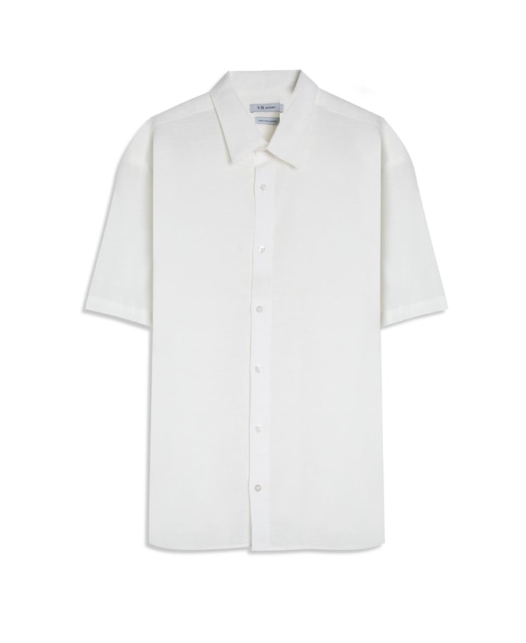 Camisa Linho Unicollor Surf Irish White
