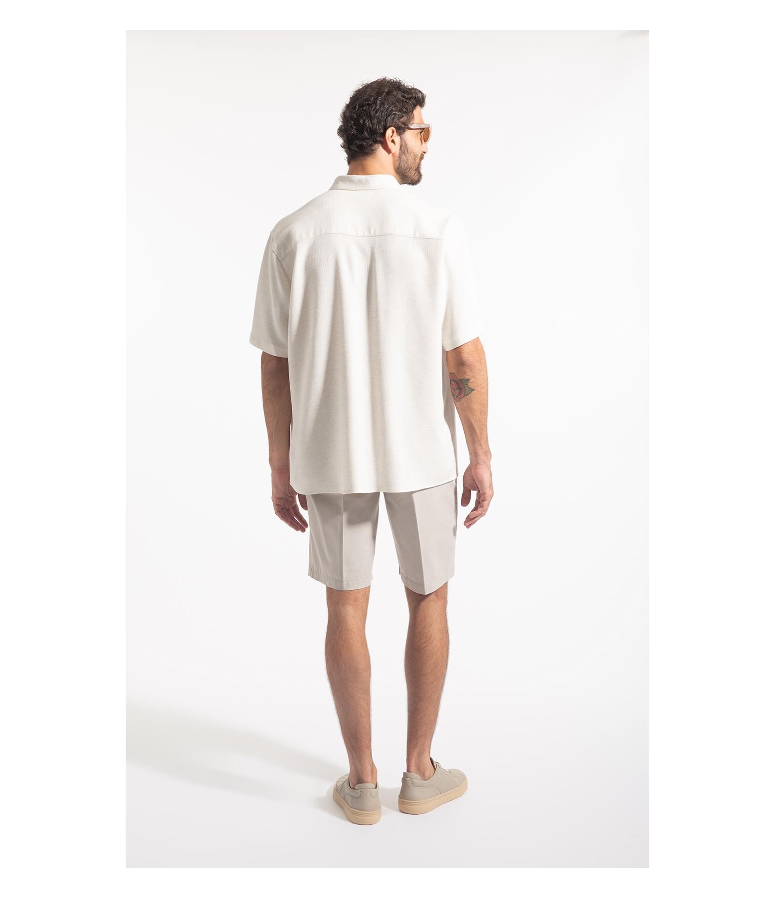 Camisa Linho Visco Torino Retro Shang Natural