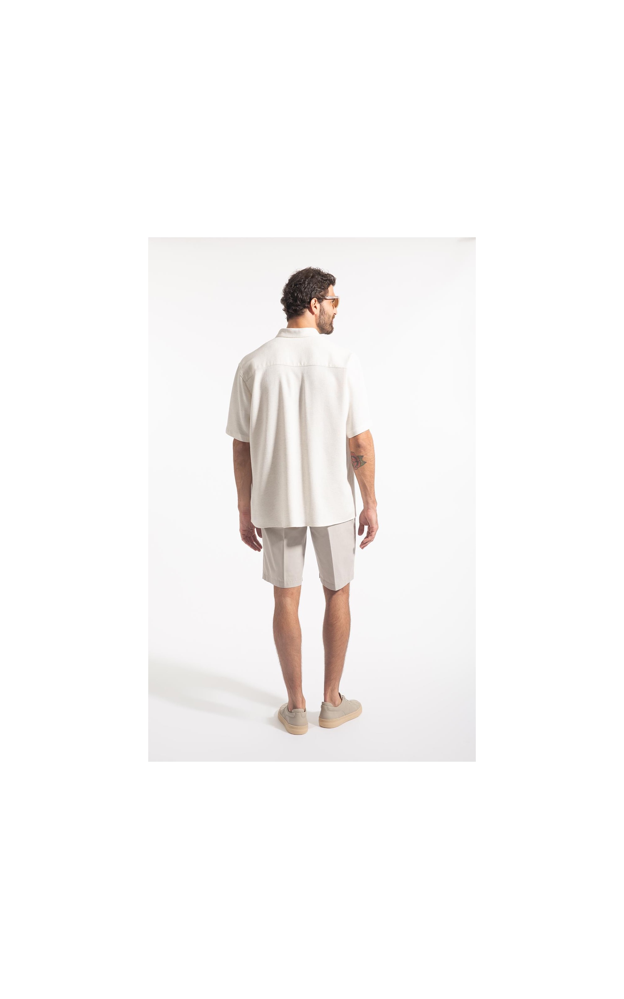 Camisa Linho Visco Torino Retro Shang Natural