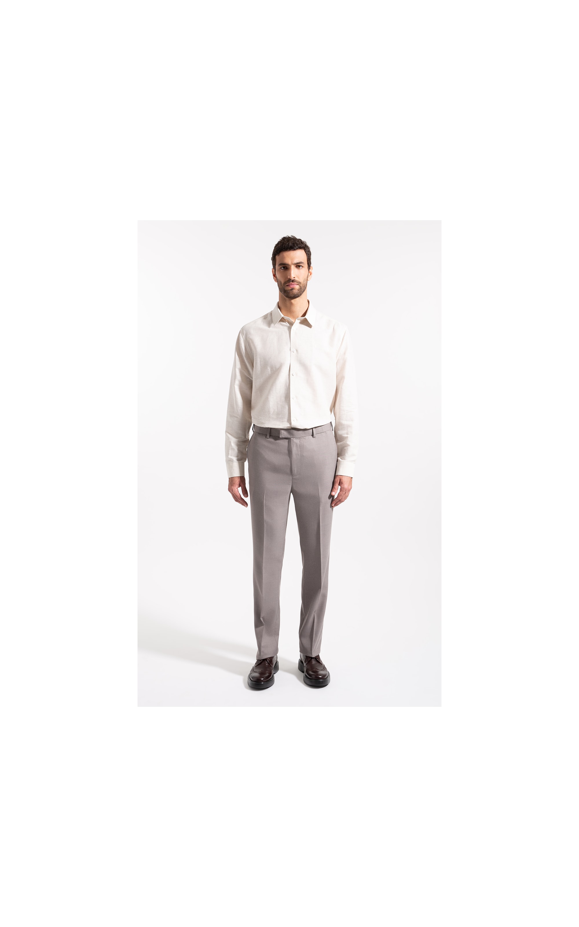 Camisa Linho Walles Classic Shangai Natural
