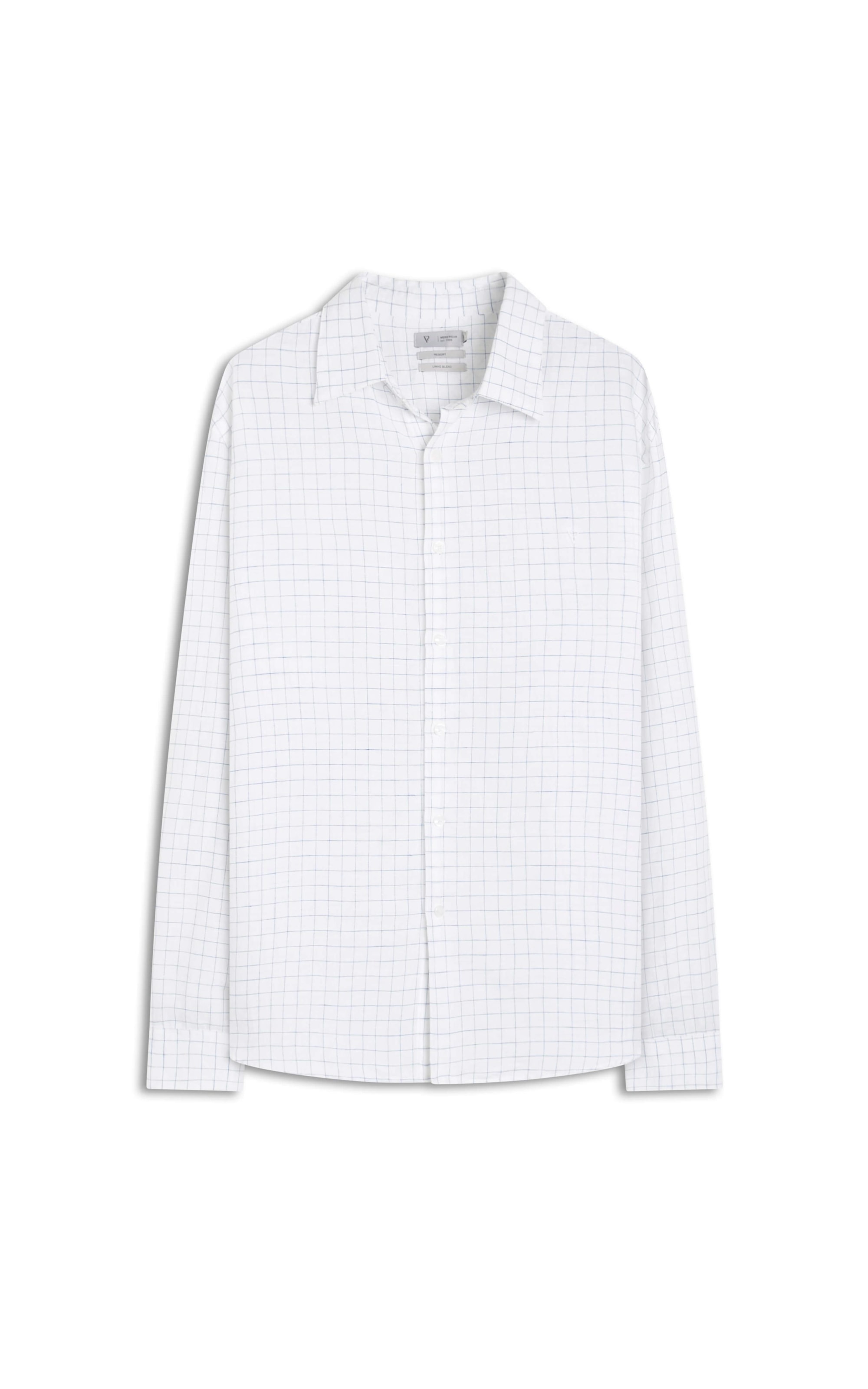 Camisa Linho Xadrez Marinho
