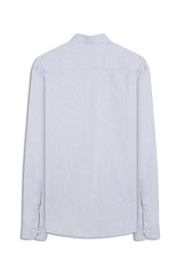 Camisa Listra Monza C/ Bol Class Shan Ml Azul Claro Mescla