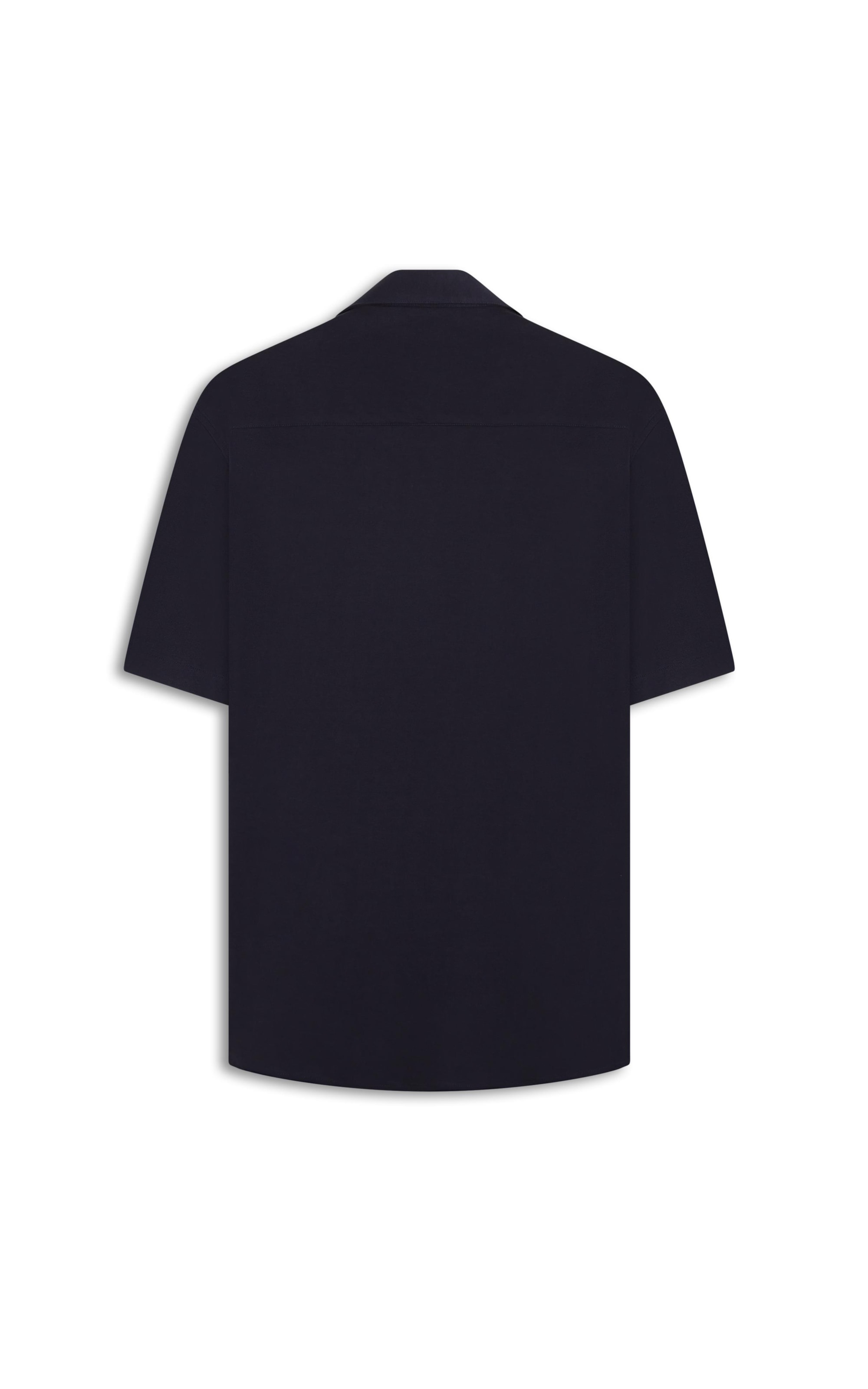 Camisa Malha Pima Slim Dark Navy