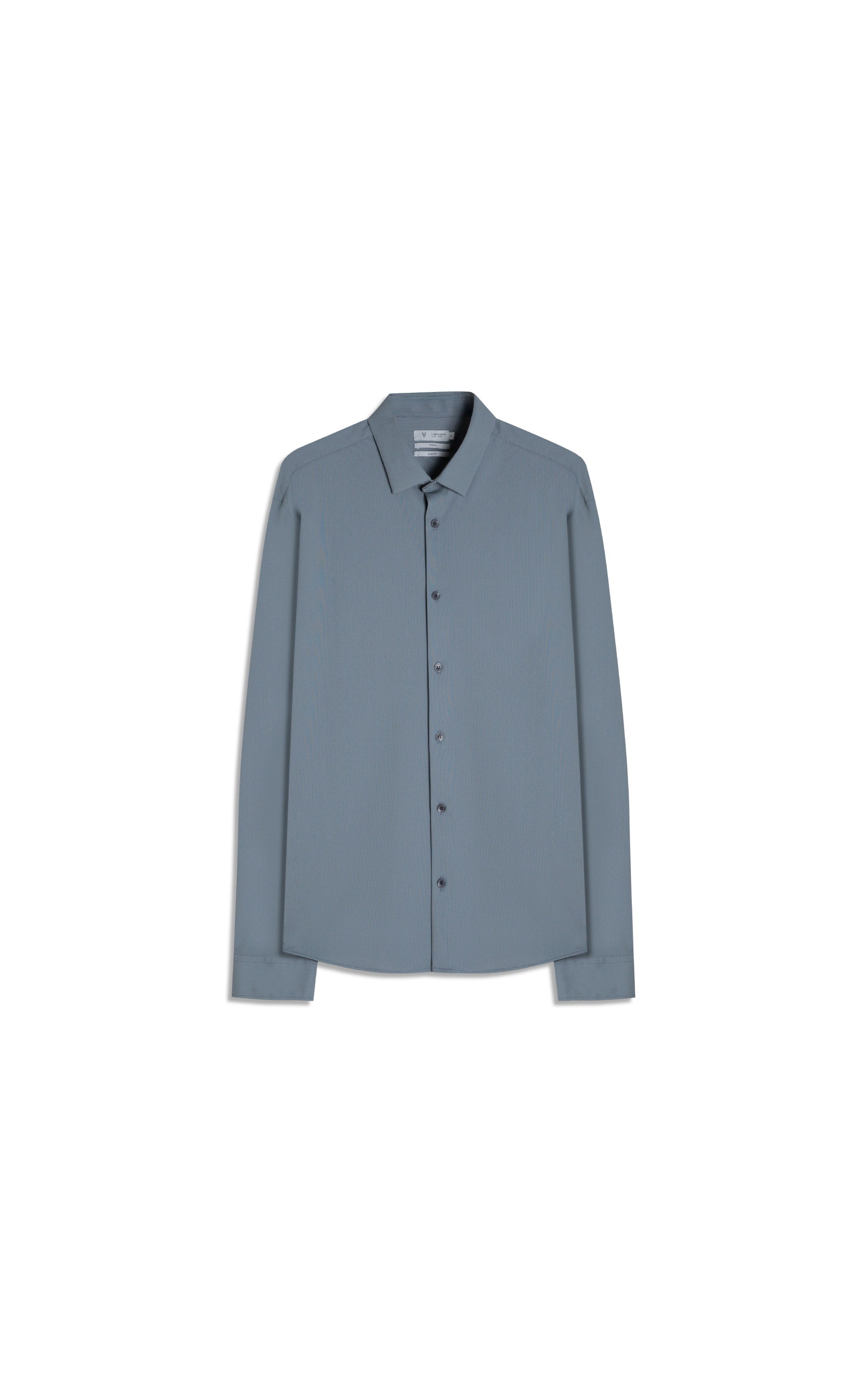 Camisa Malha Tech Urban Fio Tinto Slim Shangai Grafite                                 