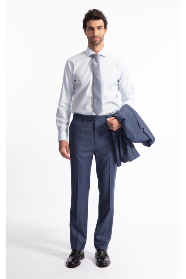 Camisa Maq Bolt New Class Italiana Ml Azul Claro                              