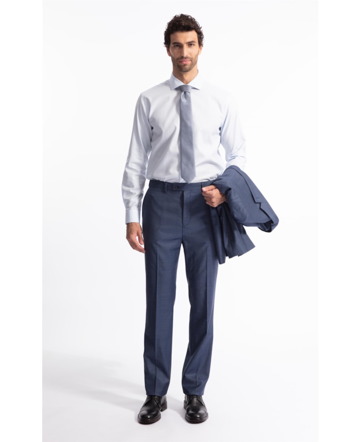 Camisa Maq Bolt New Class Italiana Ml Azul Claro                              