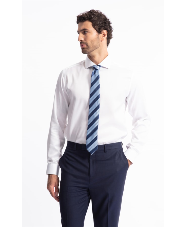Camisa Maquineta Dots Classic Shangai Ml Branco                                  