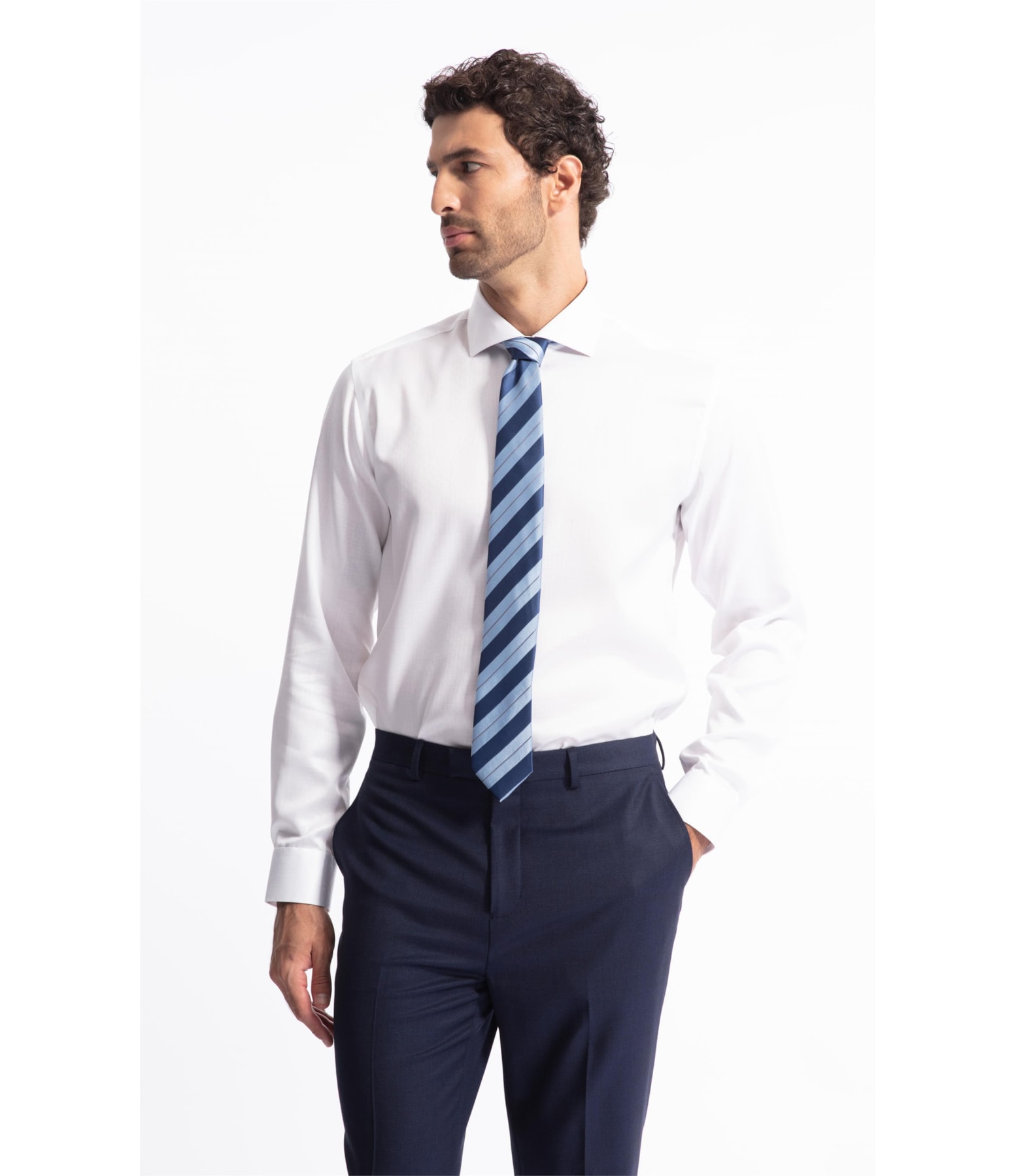 Camisa Maquineta Dots Classic Shangai Ml Branco                                  