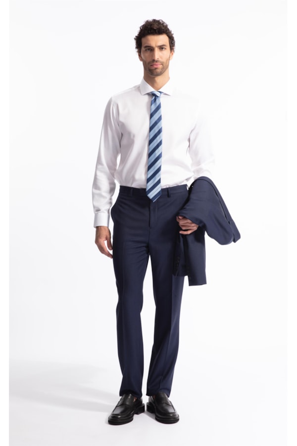 Camisa Maquineta Dots Classic Shangai Ml Branco                                  