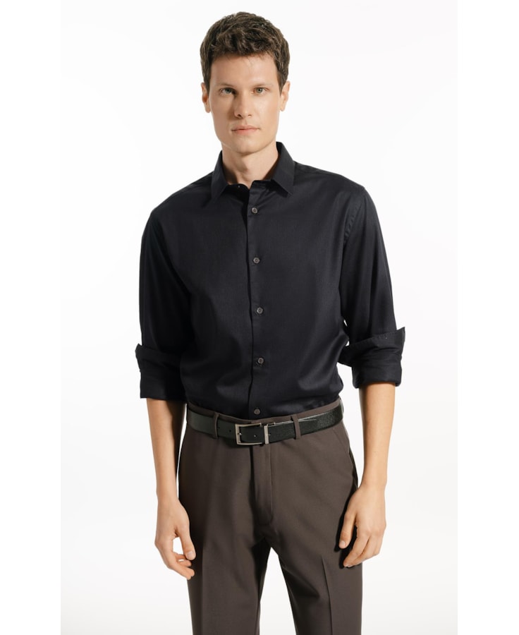Camisa Maquineta M446  New Class Shangai Ml Dark Navy