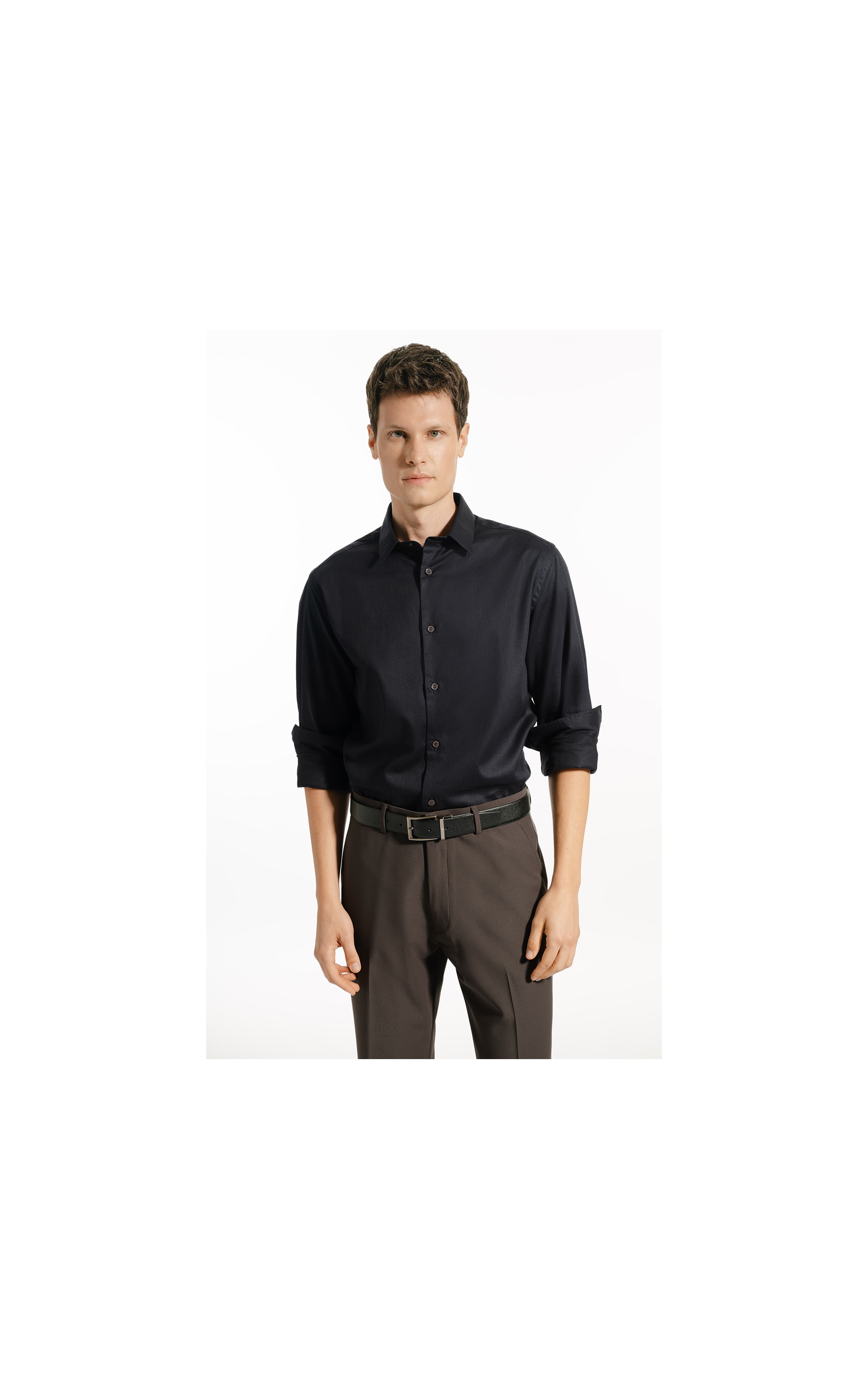 Camisa Maquineta M446  New Class Shangai Ml Dark Navy