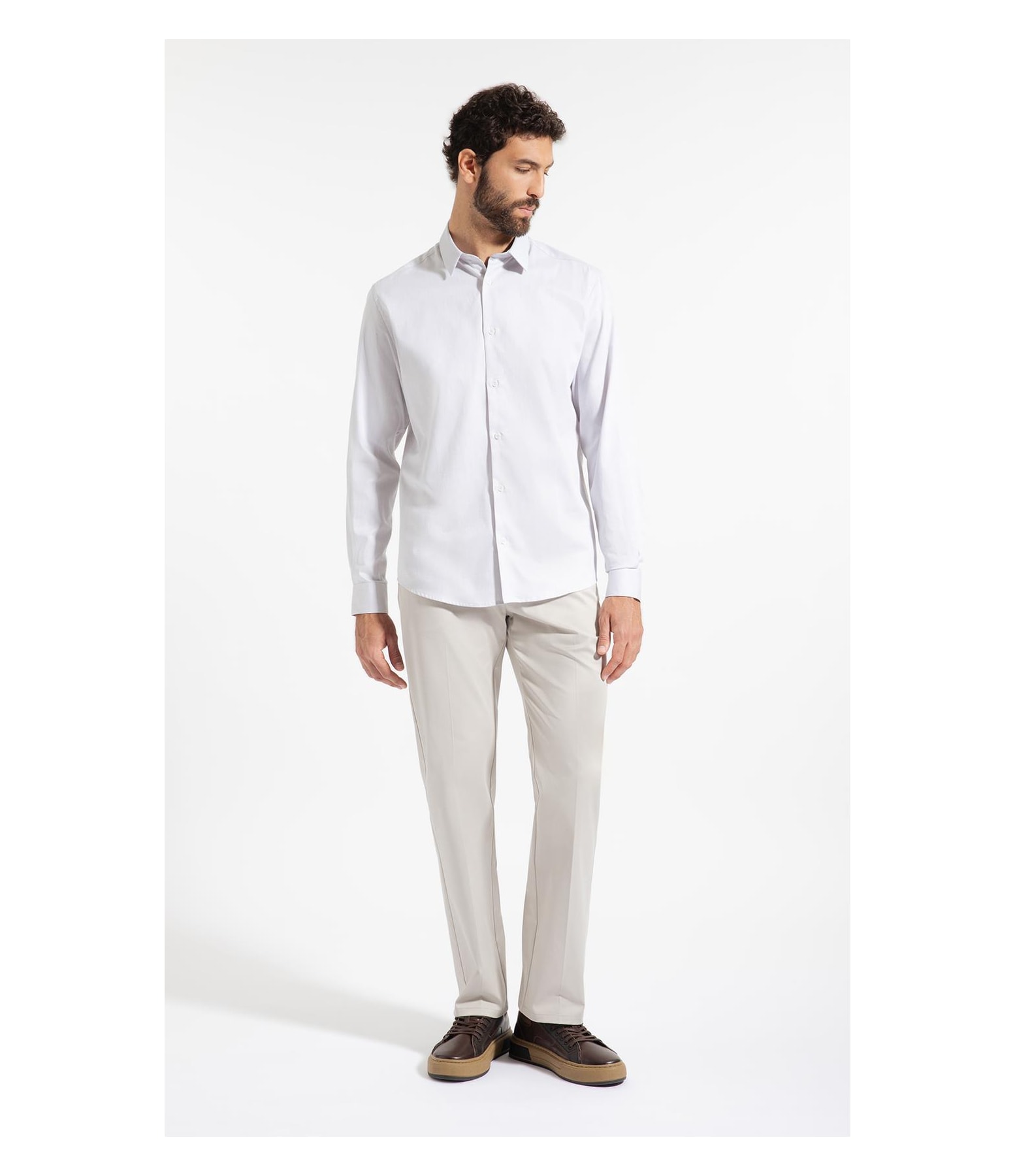 Camisa Maquineta Ondas n Class Pirlo Prata