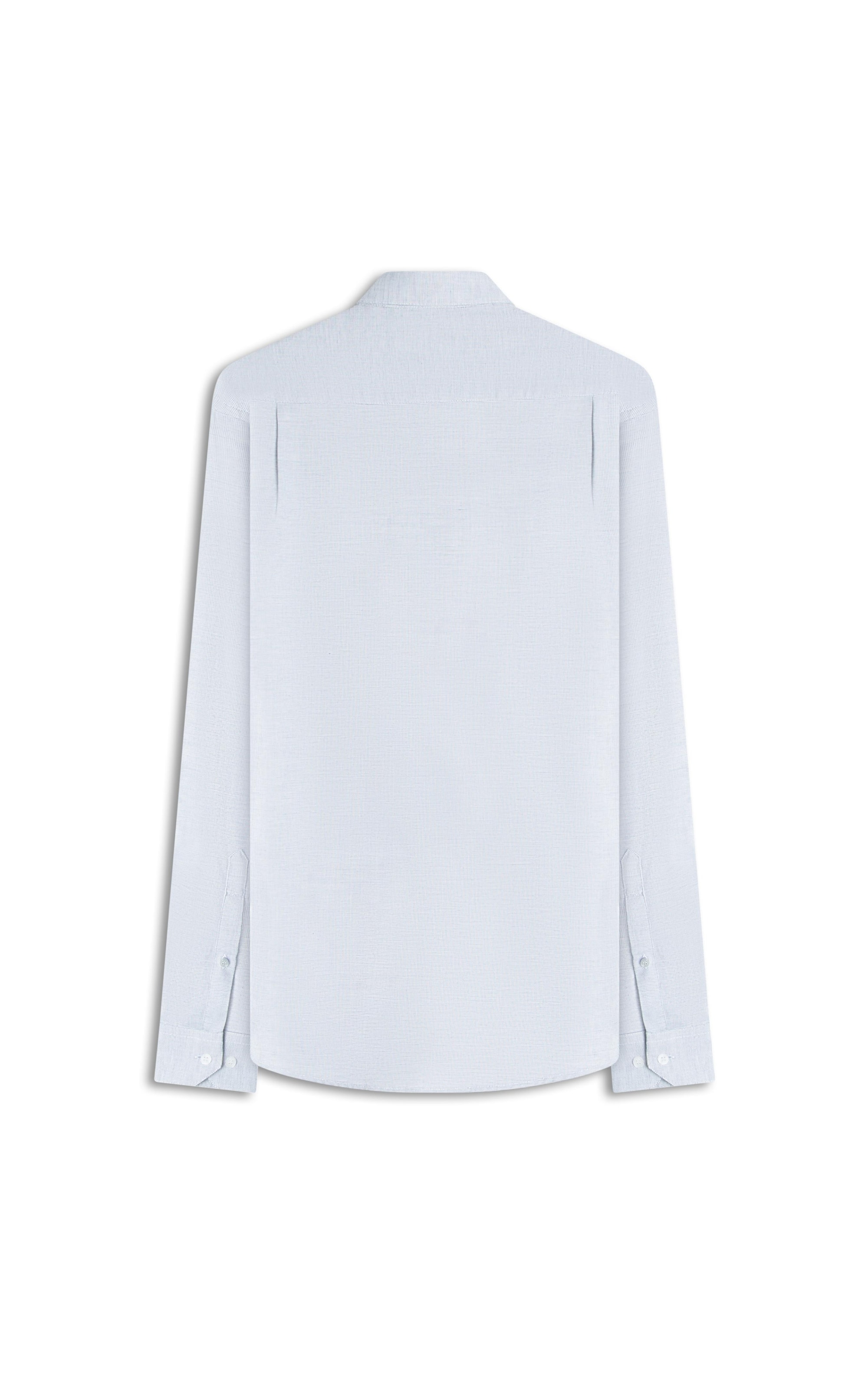 Camisa Maquinetada Carlos New Class Azul Jeans
