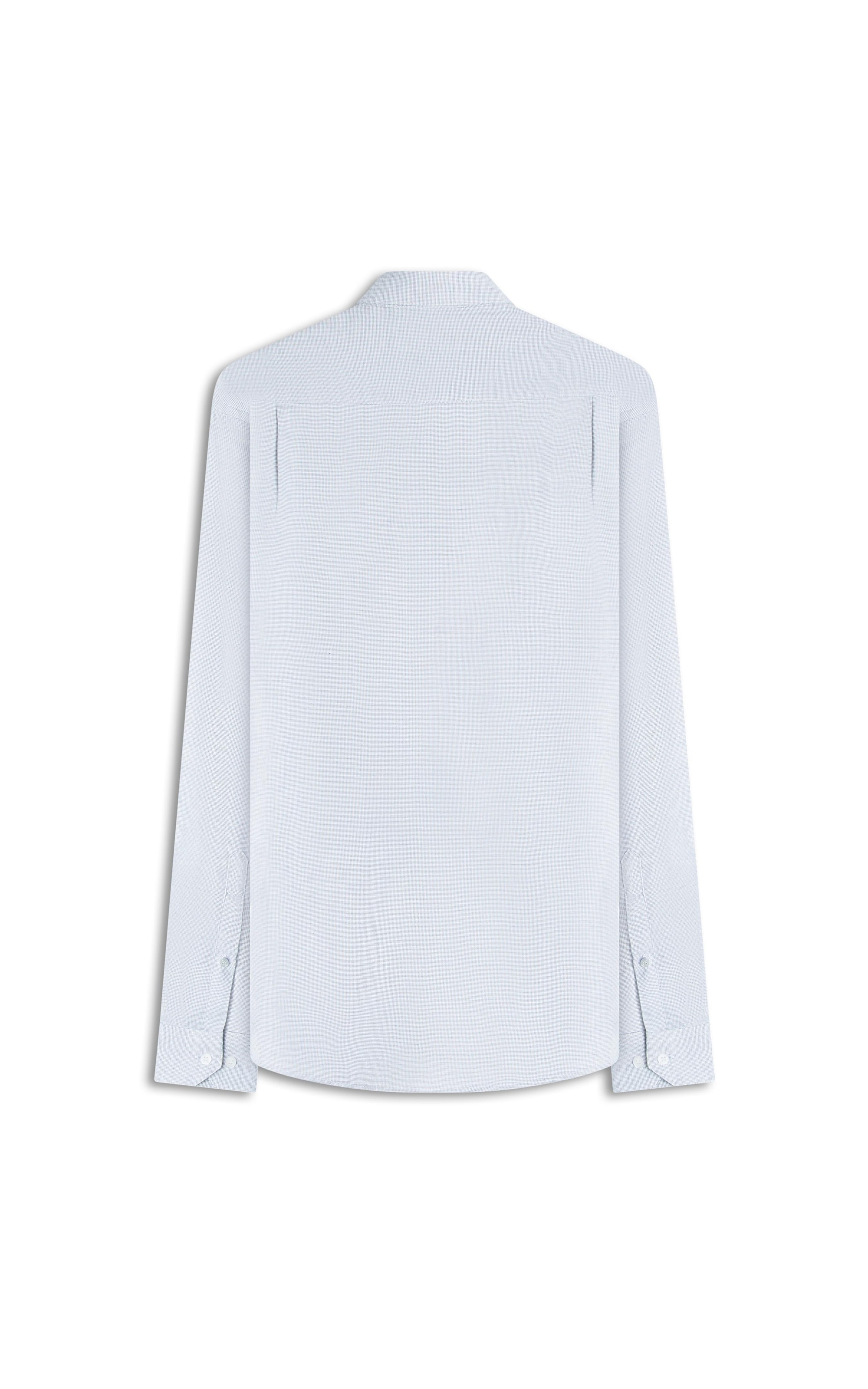 Camisa Maquinetada Carlos New Class Azul Jeans
