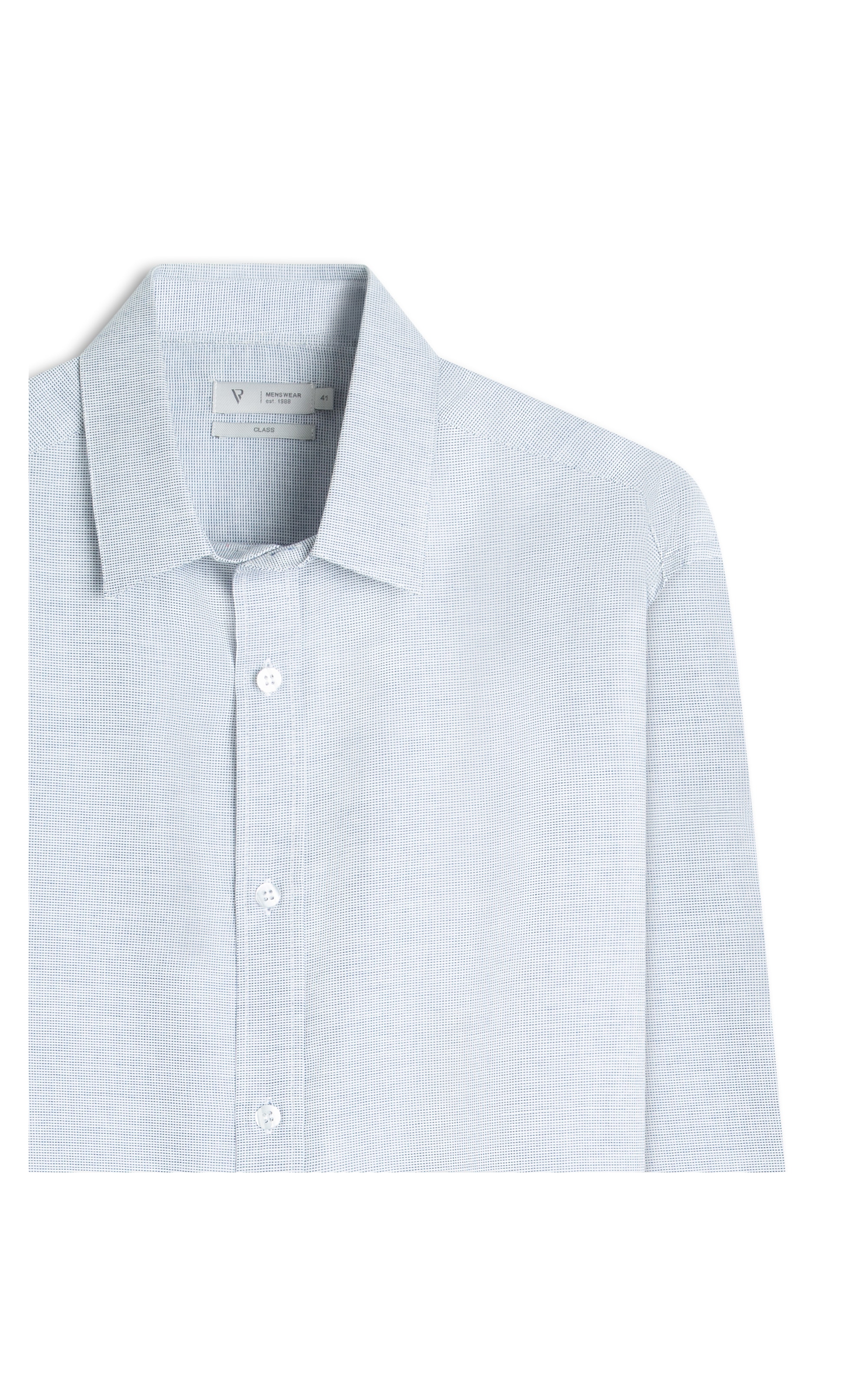Camisa Maquinetada Carlos New Class Azul Jeans