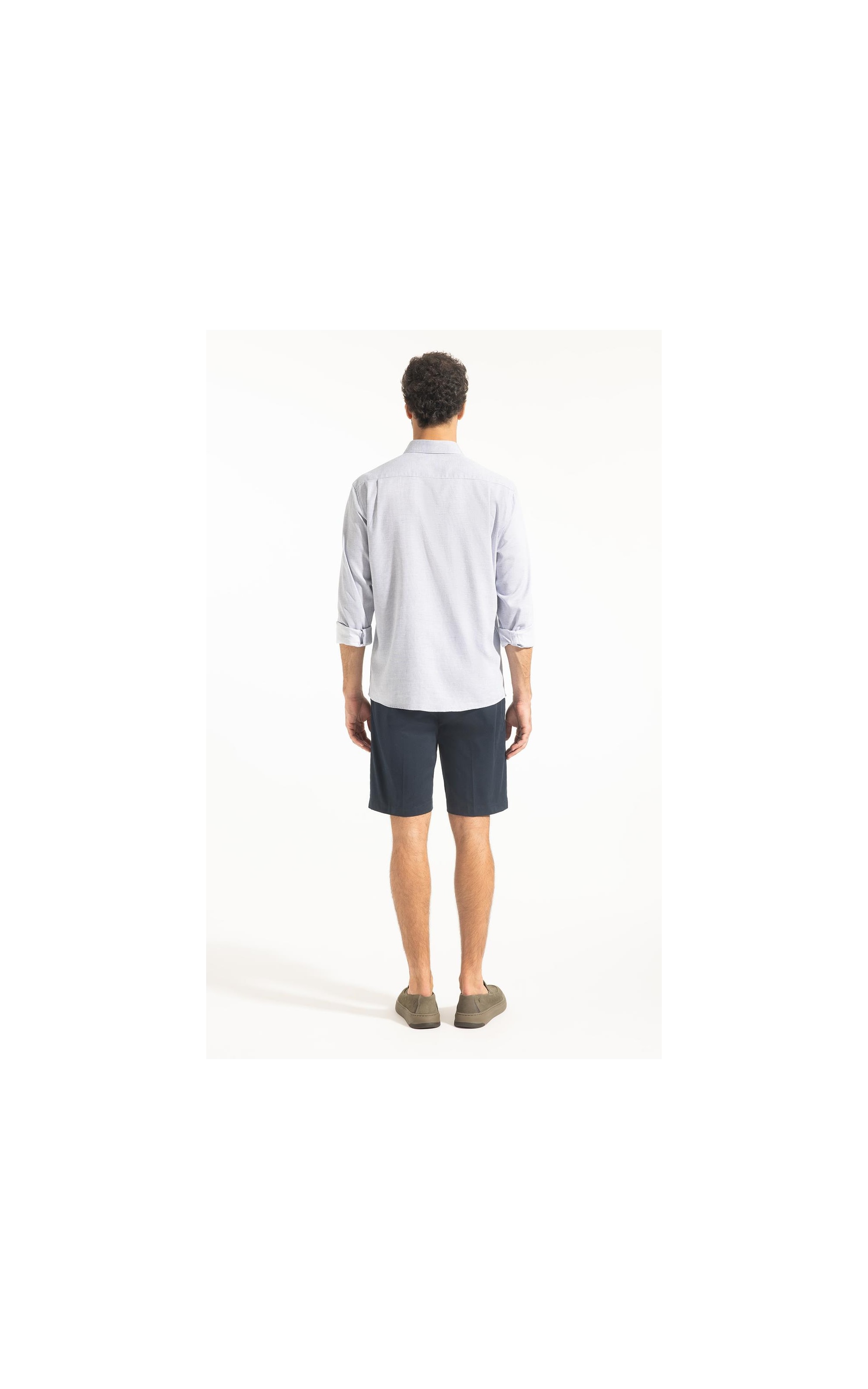 Camisa Maquinetada Carlos New Class Azul Jeans