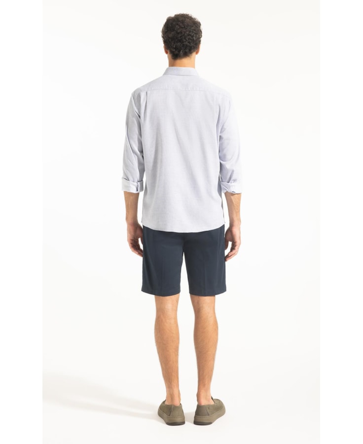 Camisa Maquinetada Carlos New Class Azul Jeans