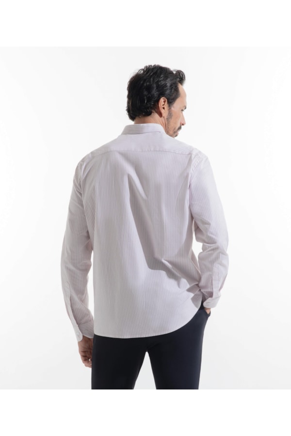 Camisa Medium Slim New Italia Rosa Velho