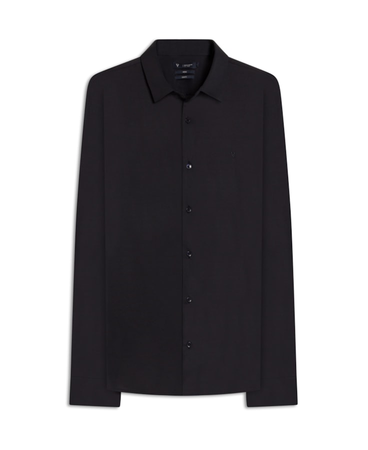 Camisa Micro Piquet  Active Slim Fusioned Ml Dark Navy
