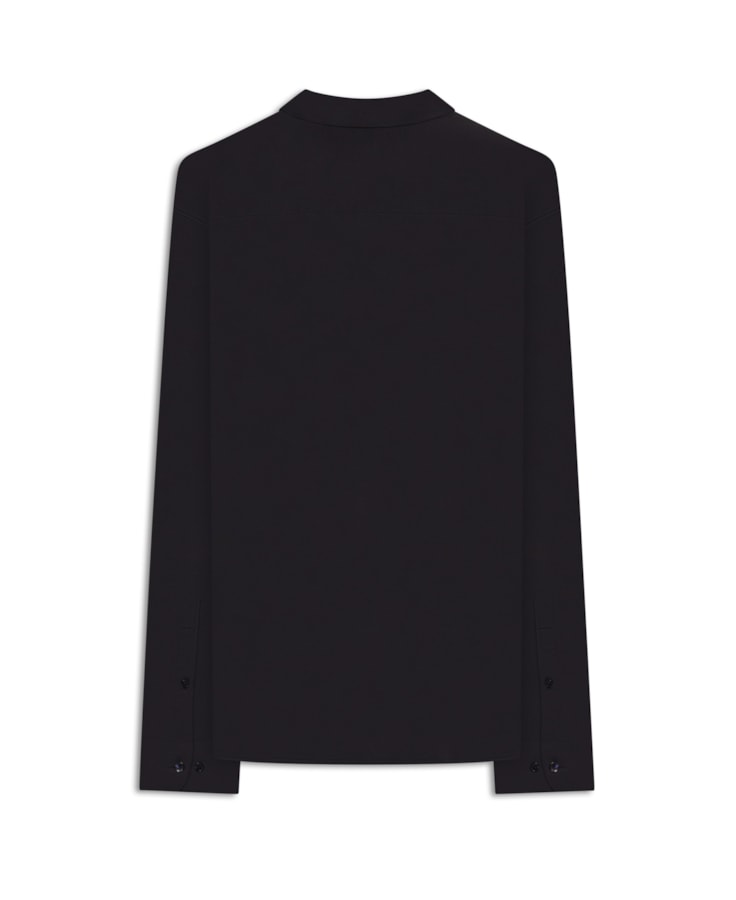 Camisa Micro Piquet  Active Slim Fusioned Ml Dark Navy