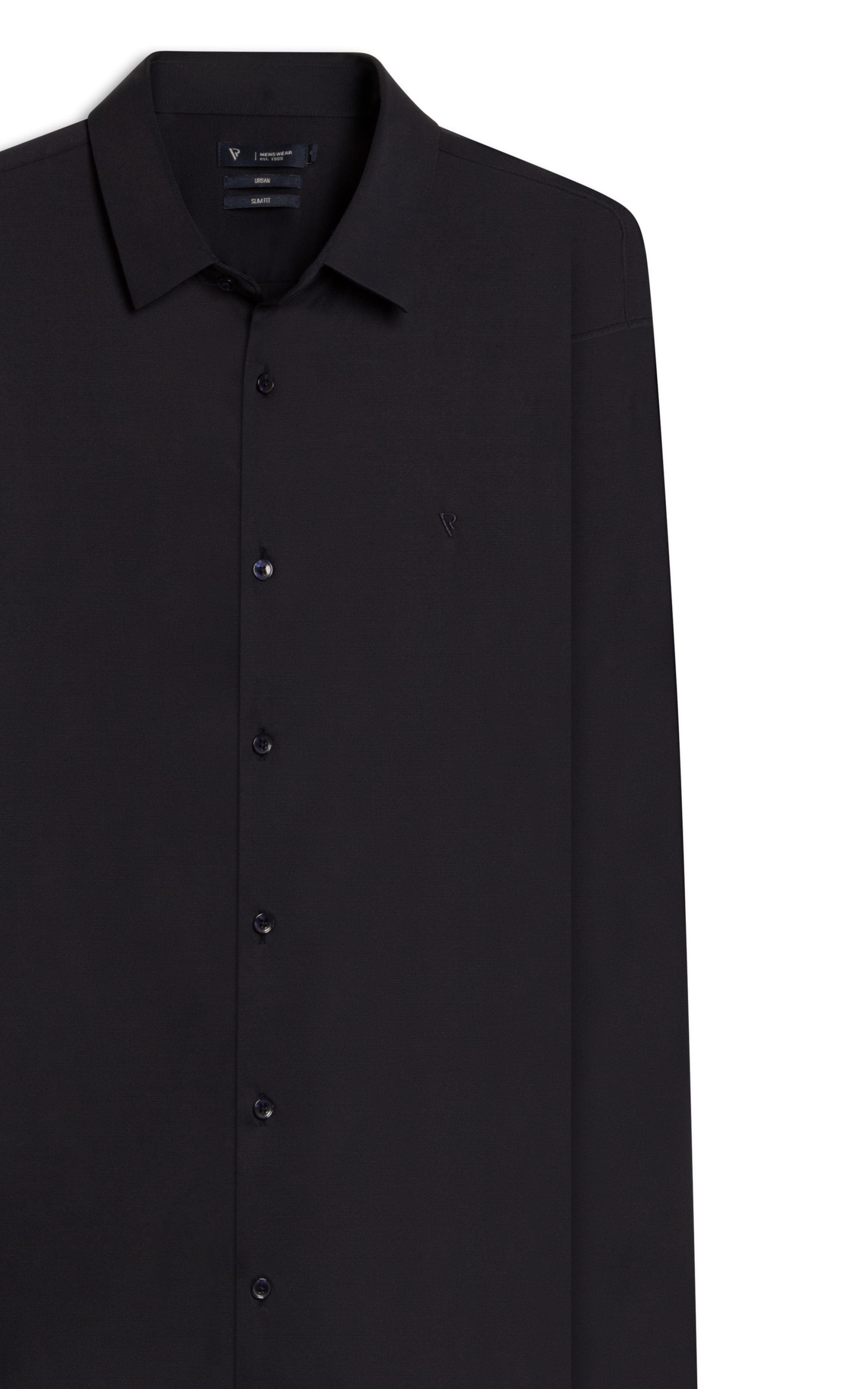 Camisa Micro Piquet  Active Slim Fusioned Ml Dark Navy