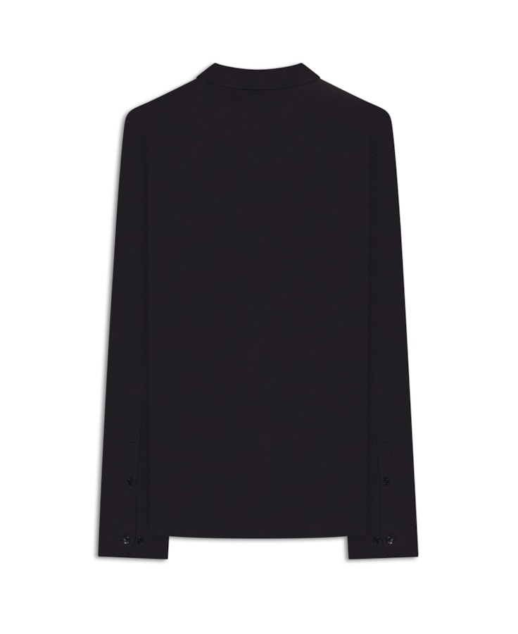 Camisa Micro Piquet  Active Slim Fusioned Ml Dark Navy