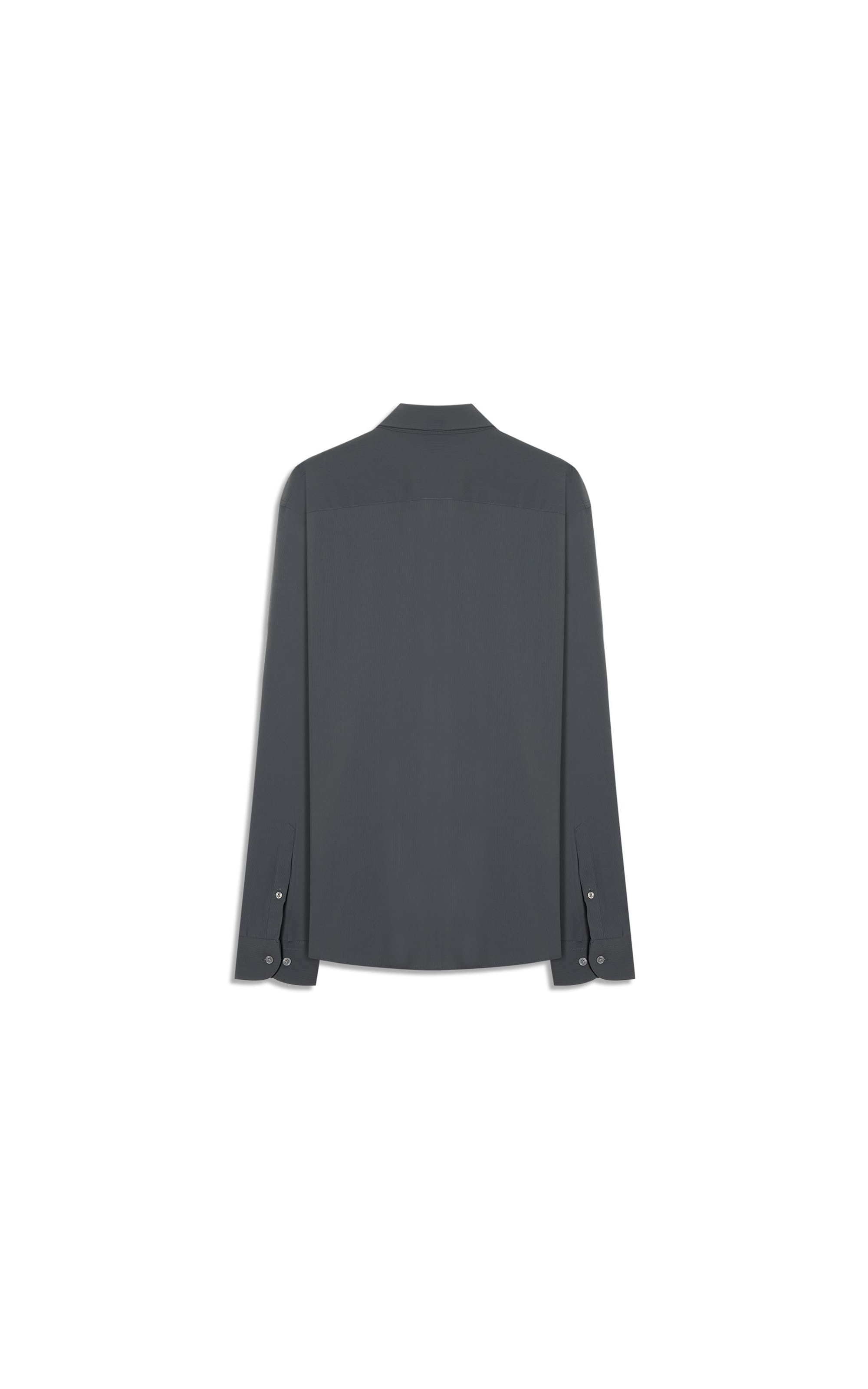 Camisa Micro Stripes Active Slim Fusioned Ml Midnight Blue