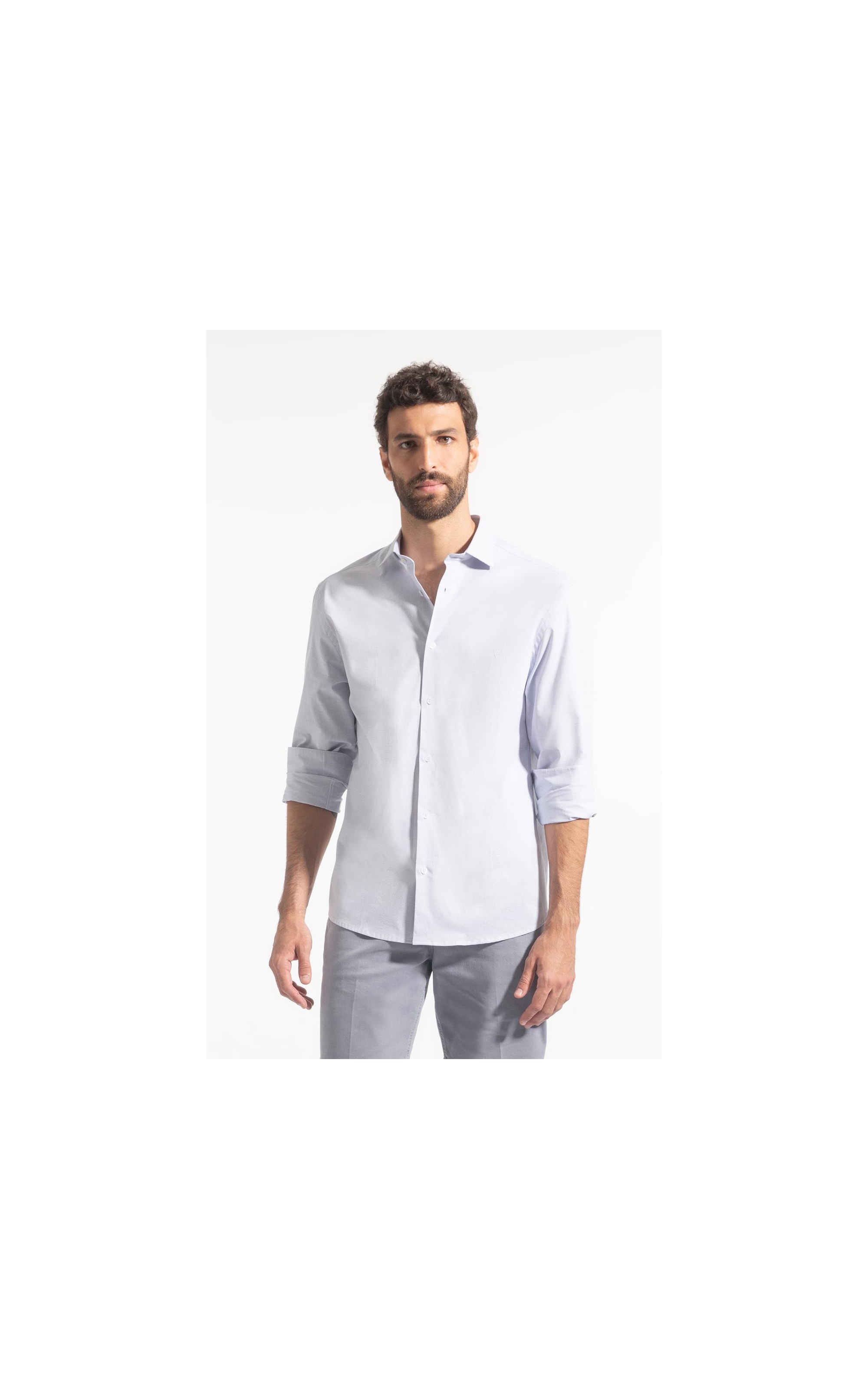 Camisa Micro Xad Cannes Slim New Ita Branco