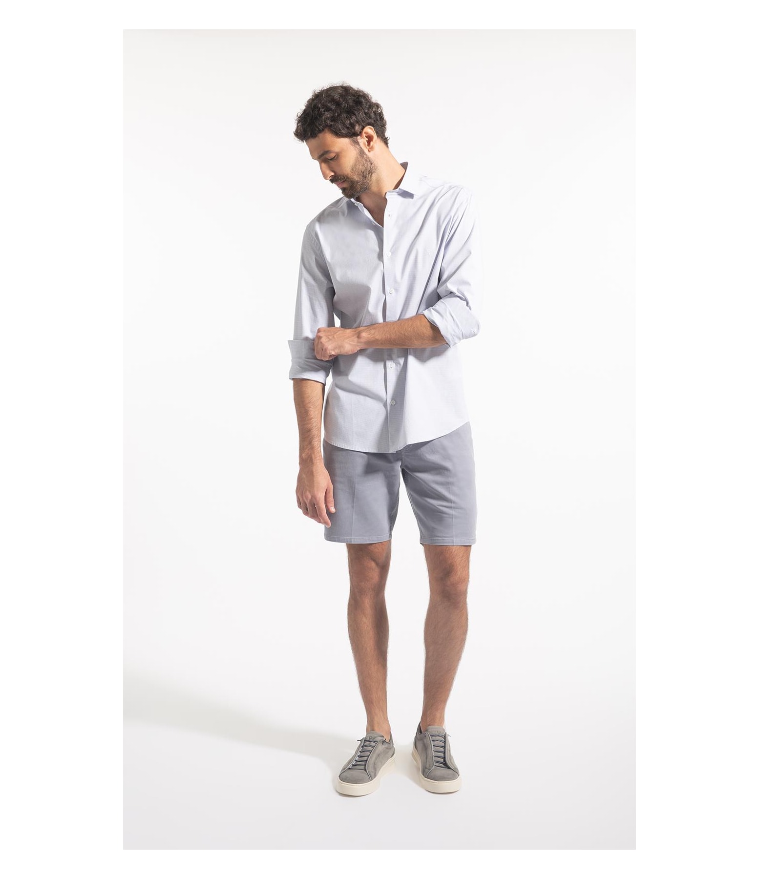 Camisa Micro Xad Cannes Slim New Ita Branco