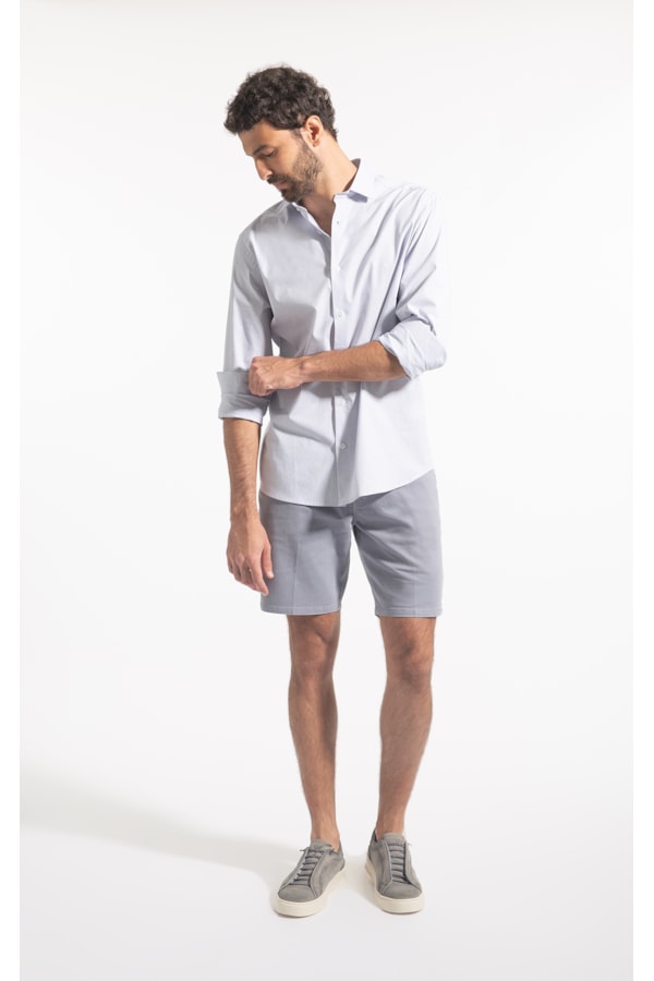 Camisa Micro Xad Cannes Slim New Ita Branco