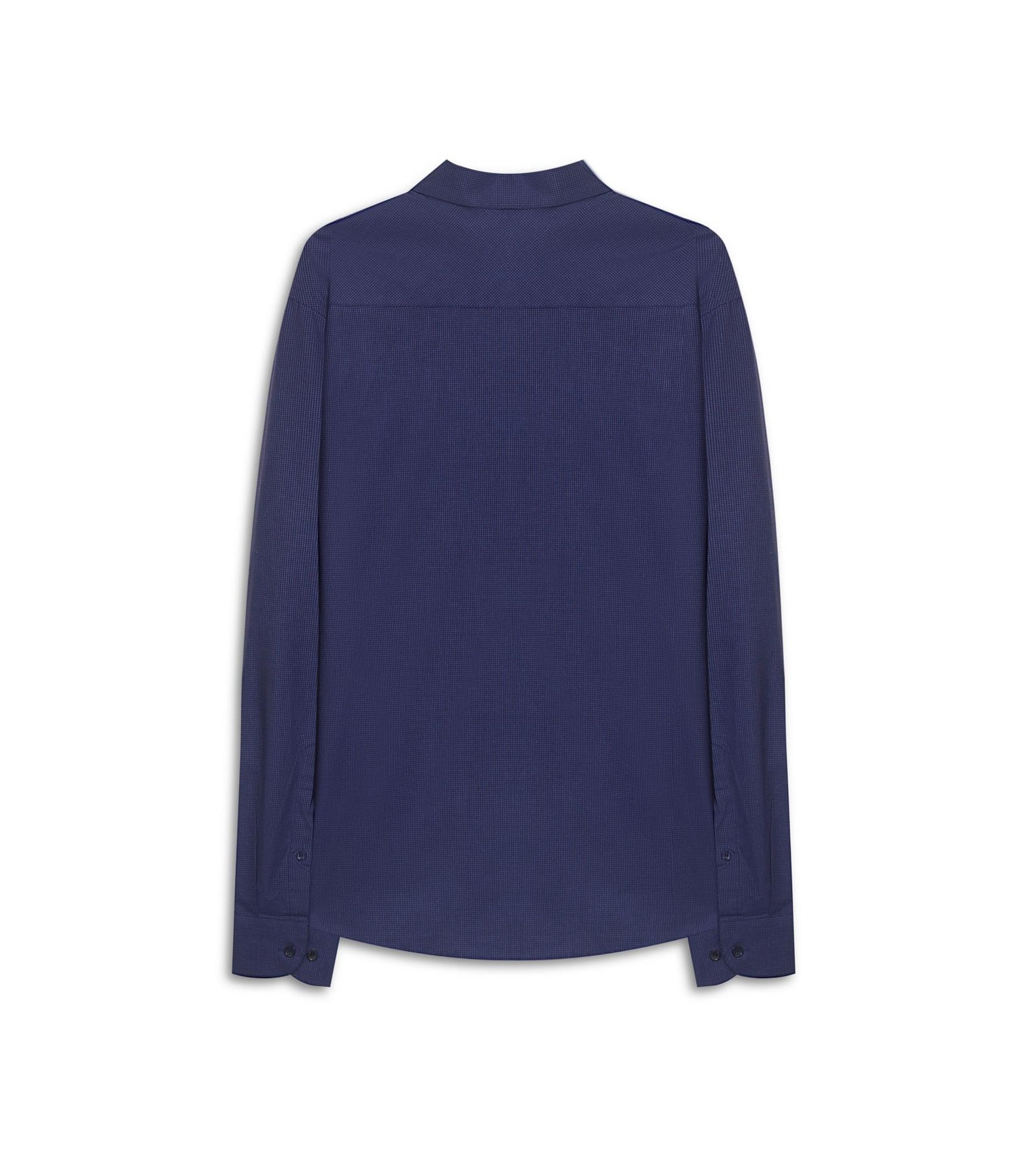 Camisa Micro Xadrez Ravello Slm Shang Dark Navy