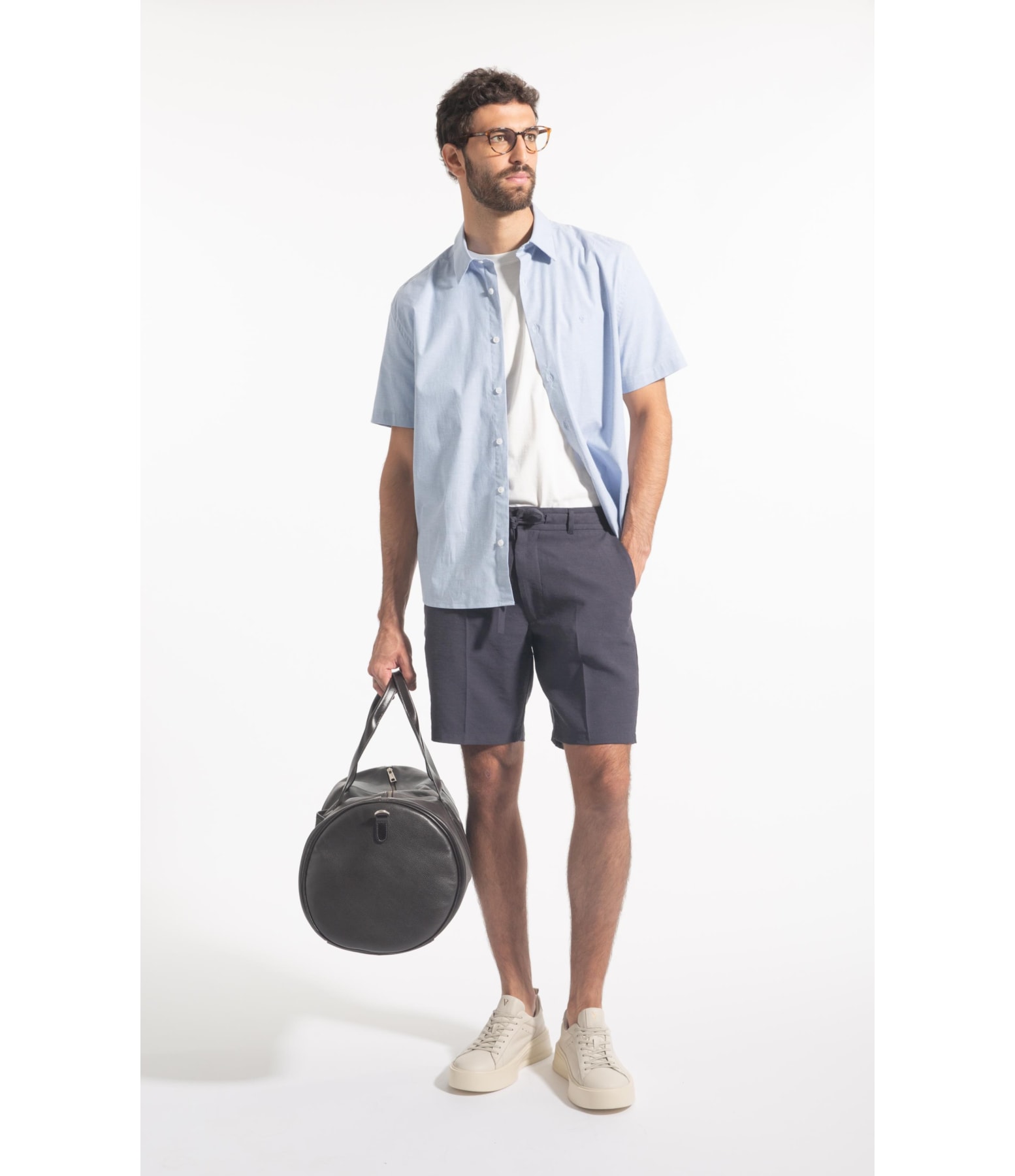 Camisa Micro Xadrez Roma Retro Irish Mc Azul Pervante Xadrez
