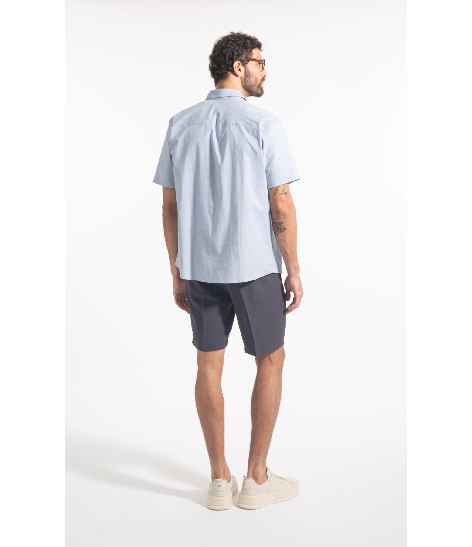 Camisa Micro Xadrez Roma Retro Irish Mc Azul Pervante Xadrez