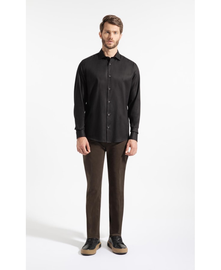 Camisa Mqui Micro List Nw Clas Nw Ita Preto