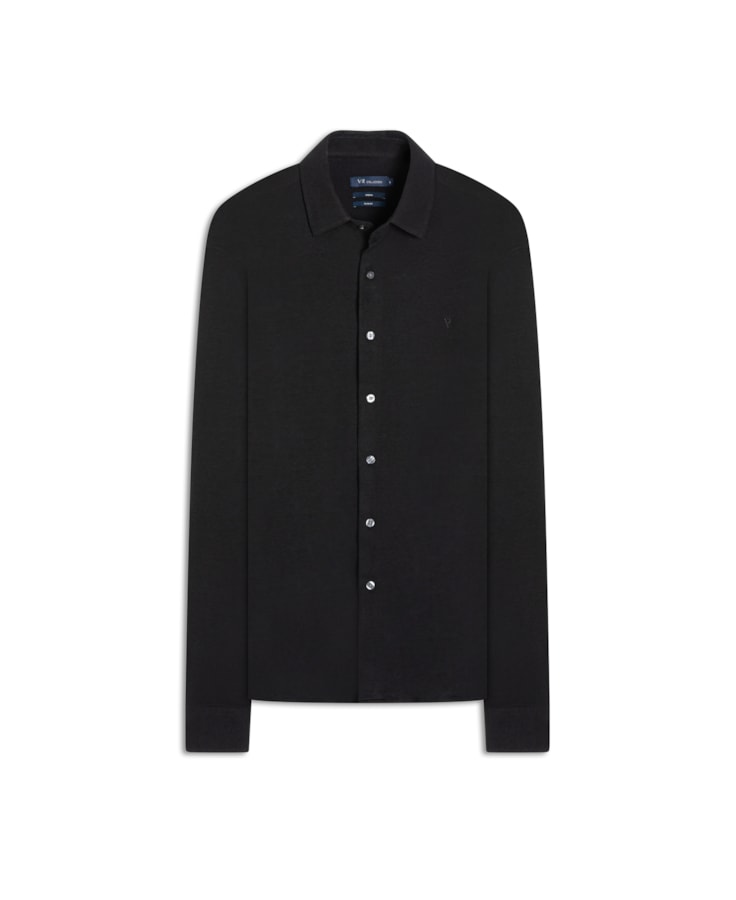 Camisa New Dotti Slim Shangai Preto