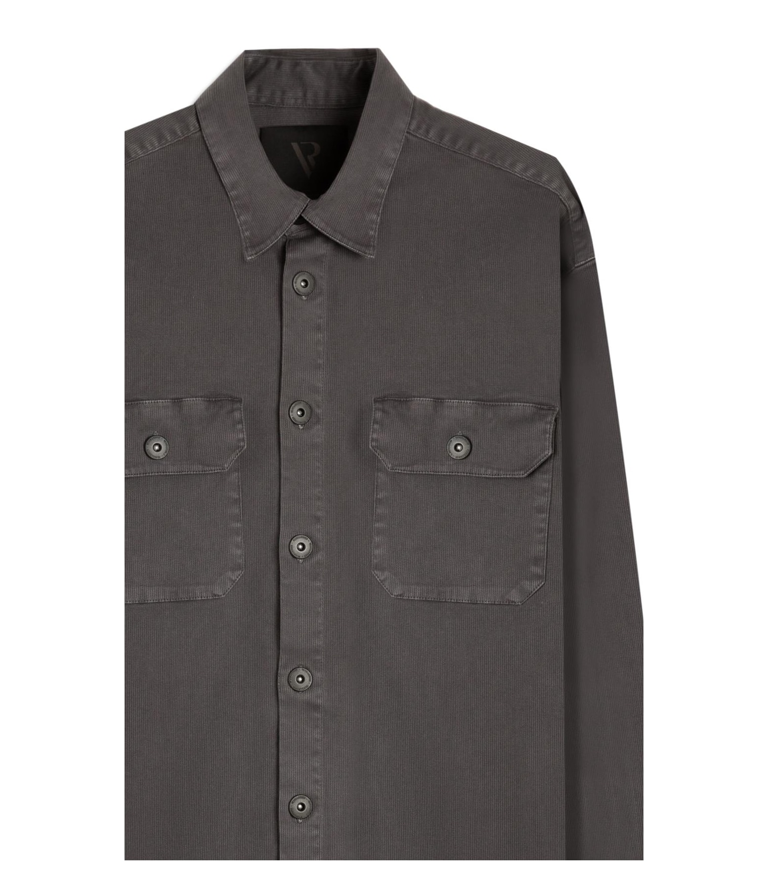 Camisa Overshirt Lorenzo (Irish) Ml Cinza Medio