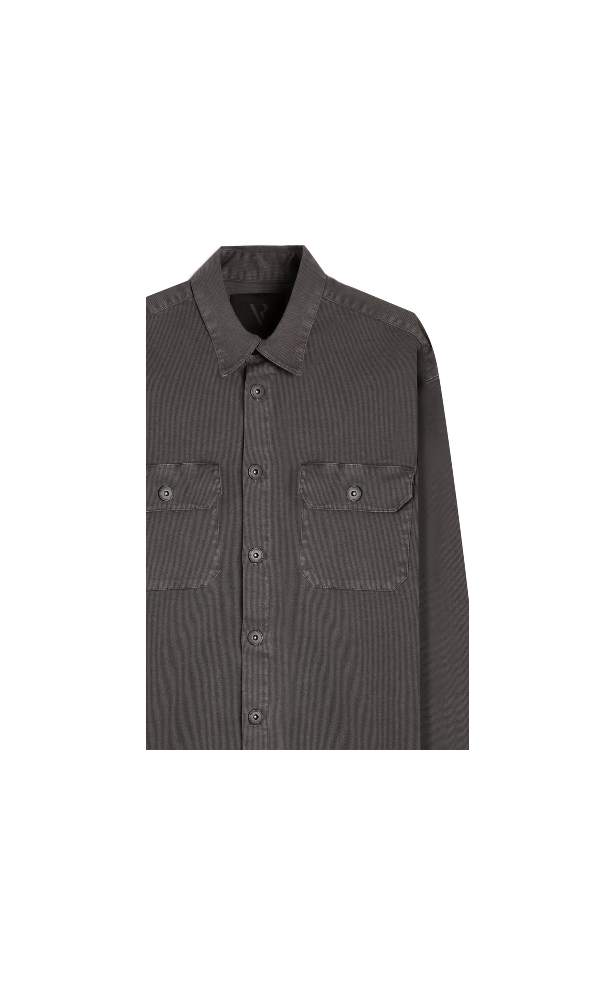 Camisa Overshirt Lorenzo (Irish) Ml Cinza Medio