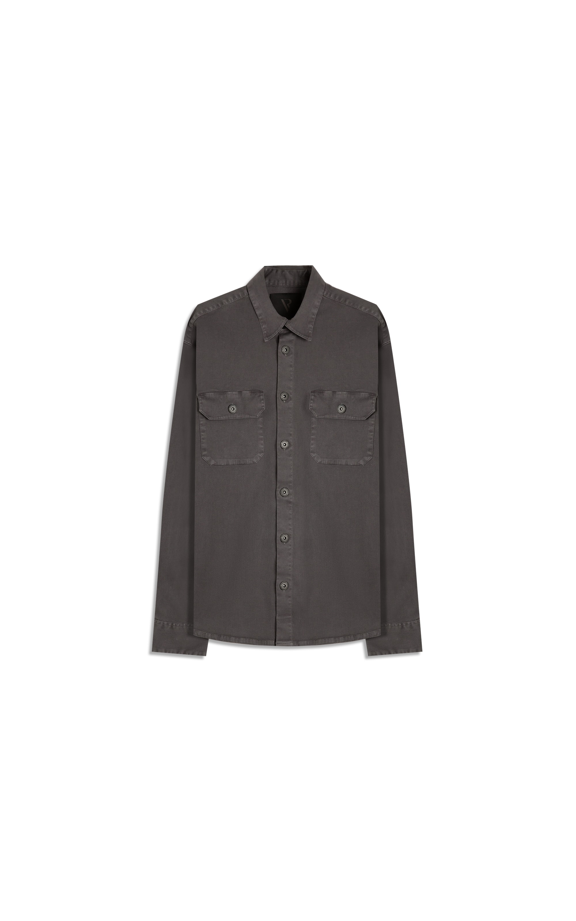 Camisa Overshirt Lorenzo (Irish) Ml Cinza Medio