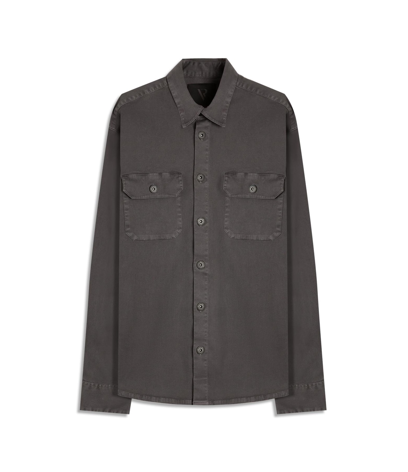 Camisa Overshirt Lorenzo (Irish) Ml Cinza Medio