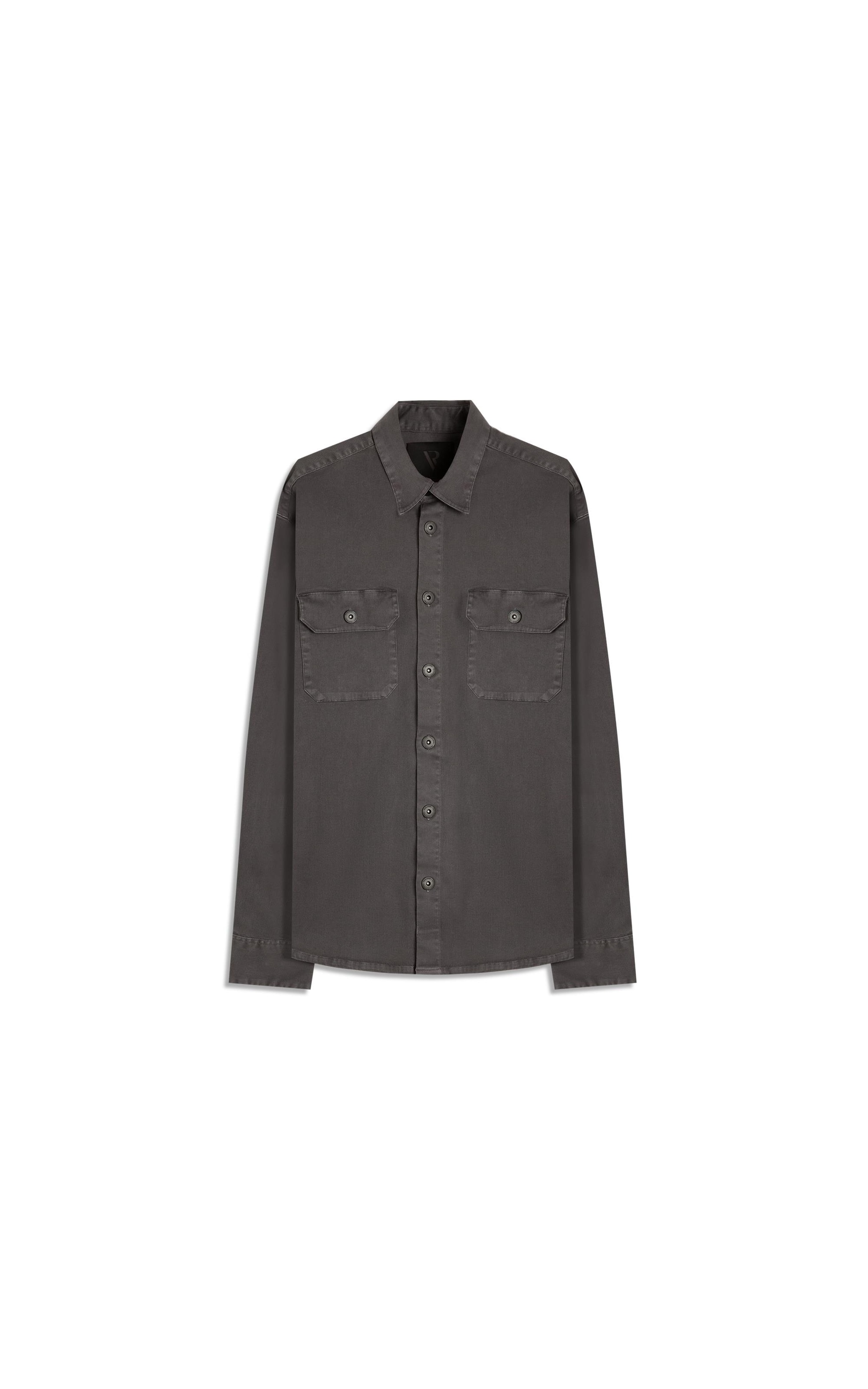 Camisa Overshirt Lorenzo (Irish) Ml Cinza Medio