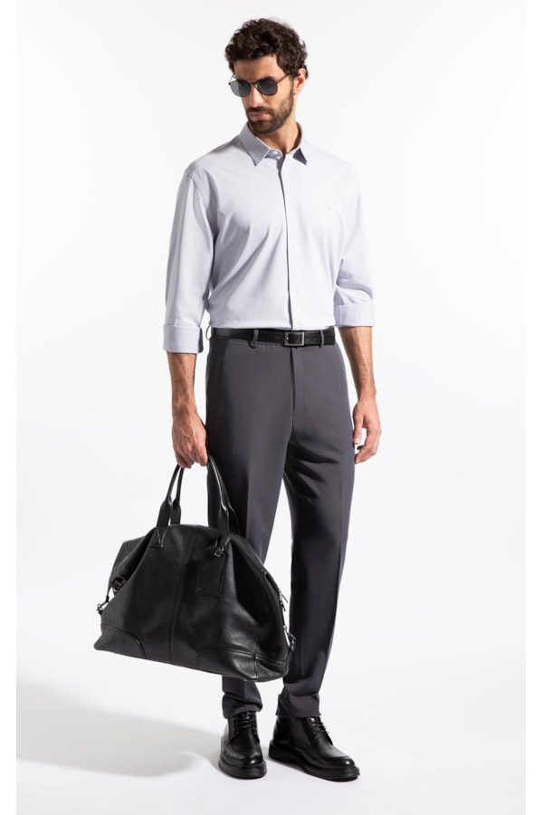 Camisa Oxford Flex Classic Fusioned Ml Niquel