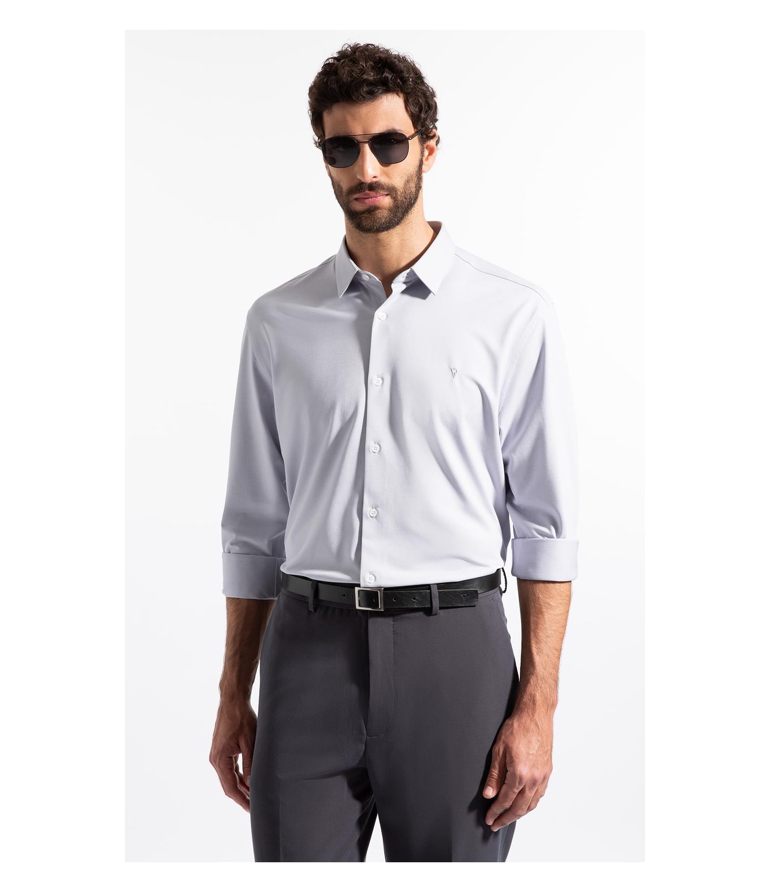 Camisa Oxford Flex Classic Fusioned Ml Niquel