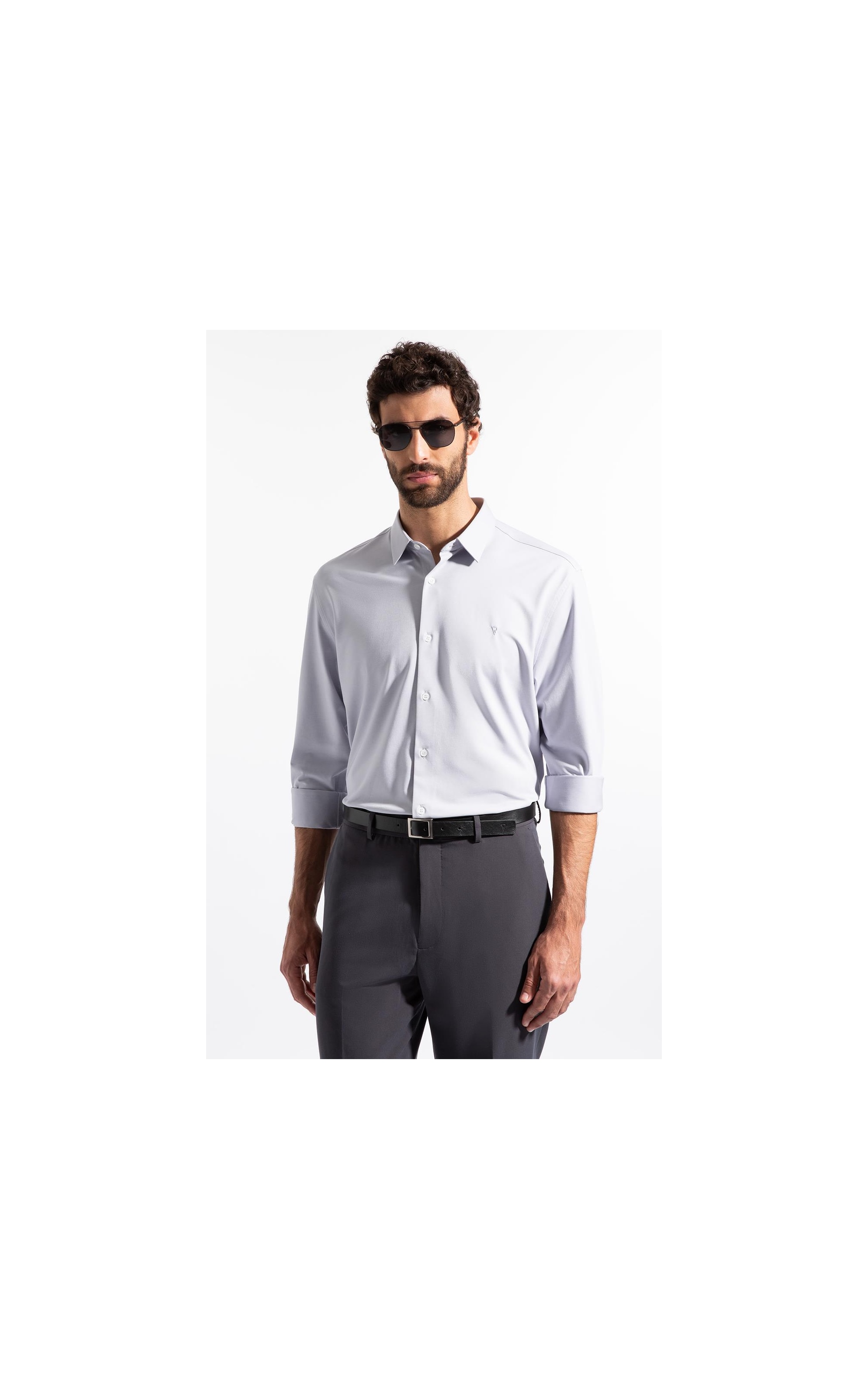 Camisa Oxford Flex Classic Fusioned Ml Niquel