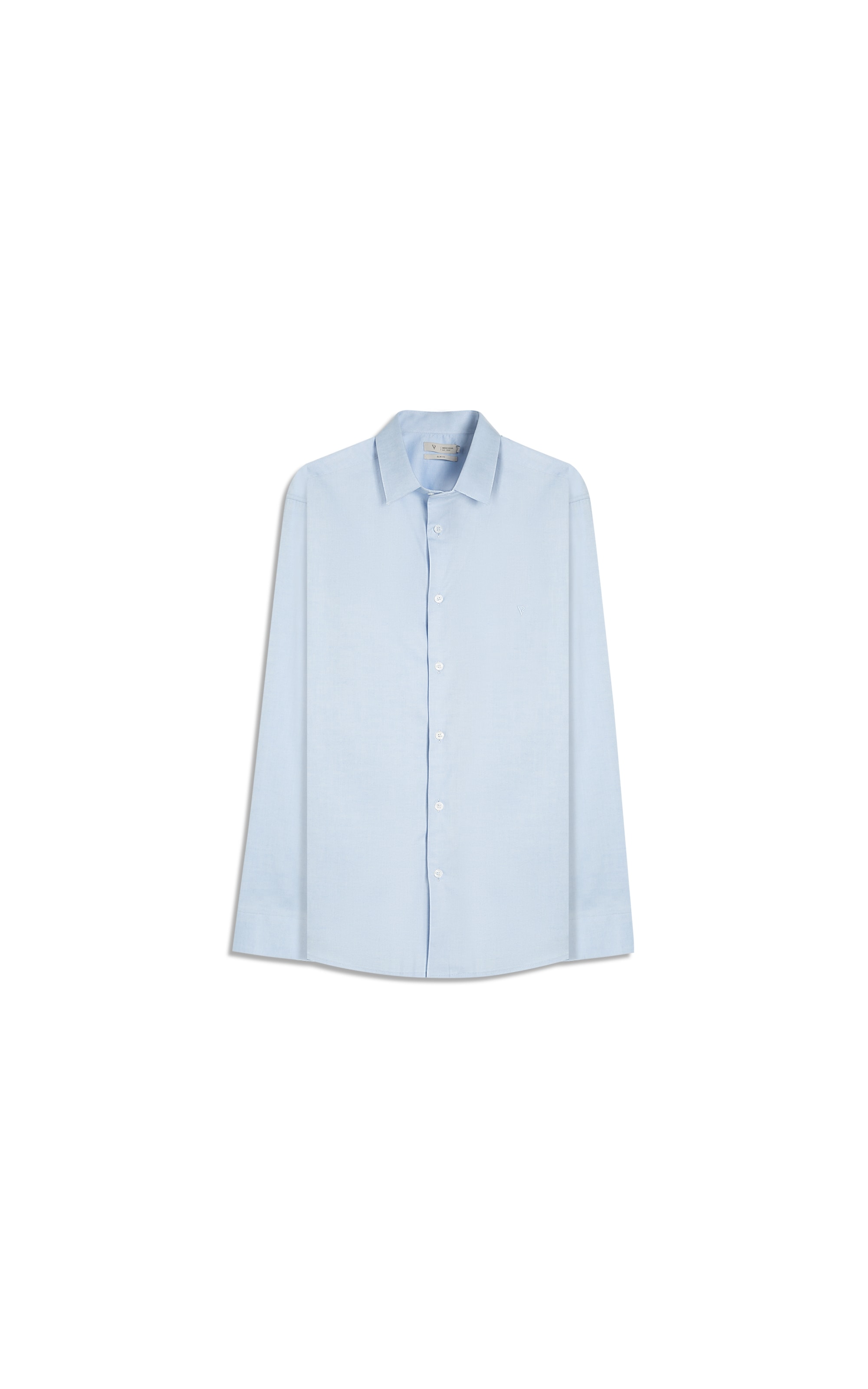 Camisa Pin Point Slim Shangai Azul Claro